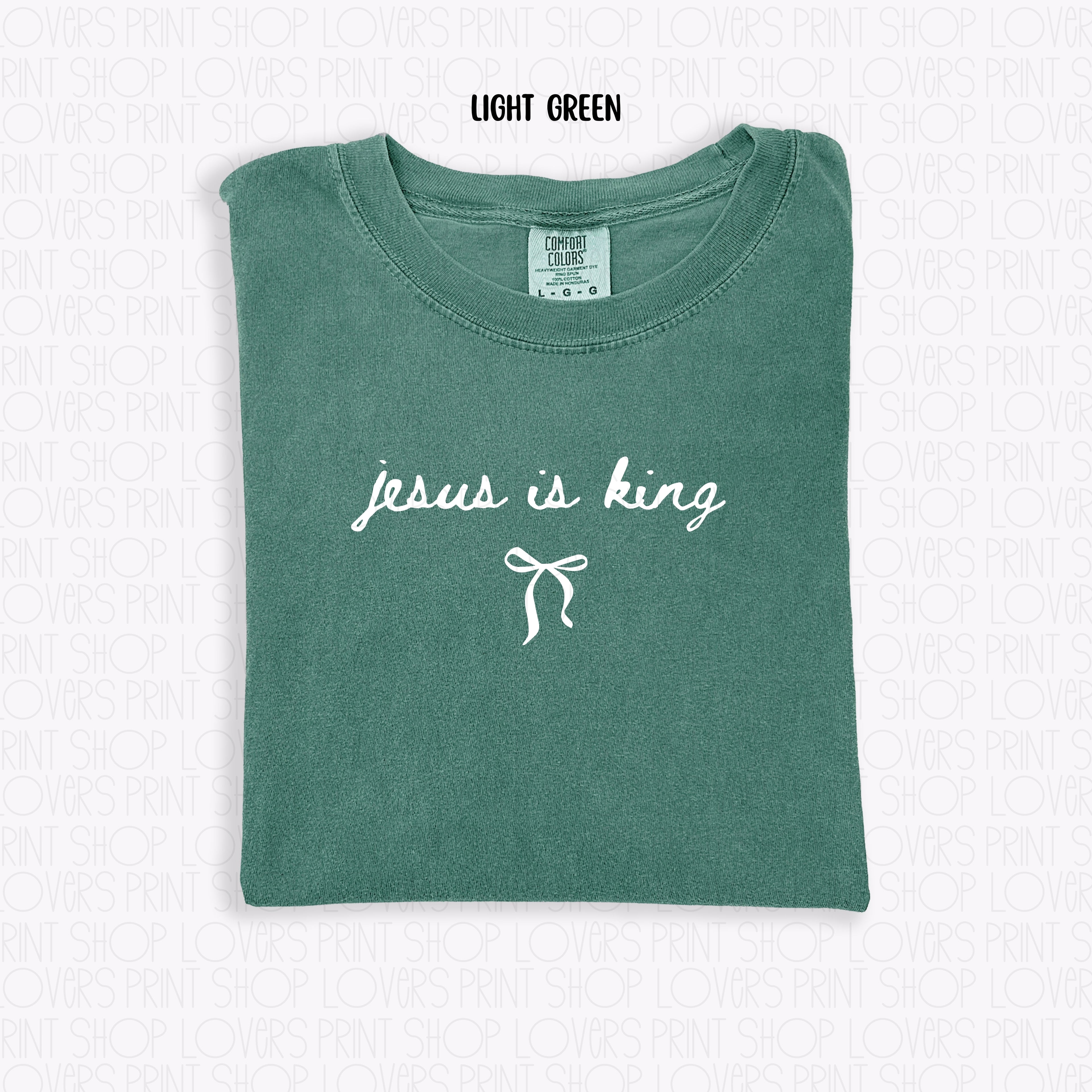 COMFORT COLOR TEE | JESUS IS KING-SHIRT