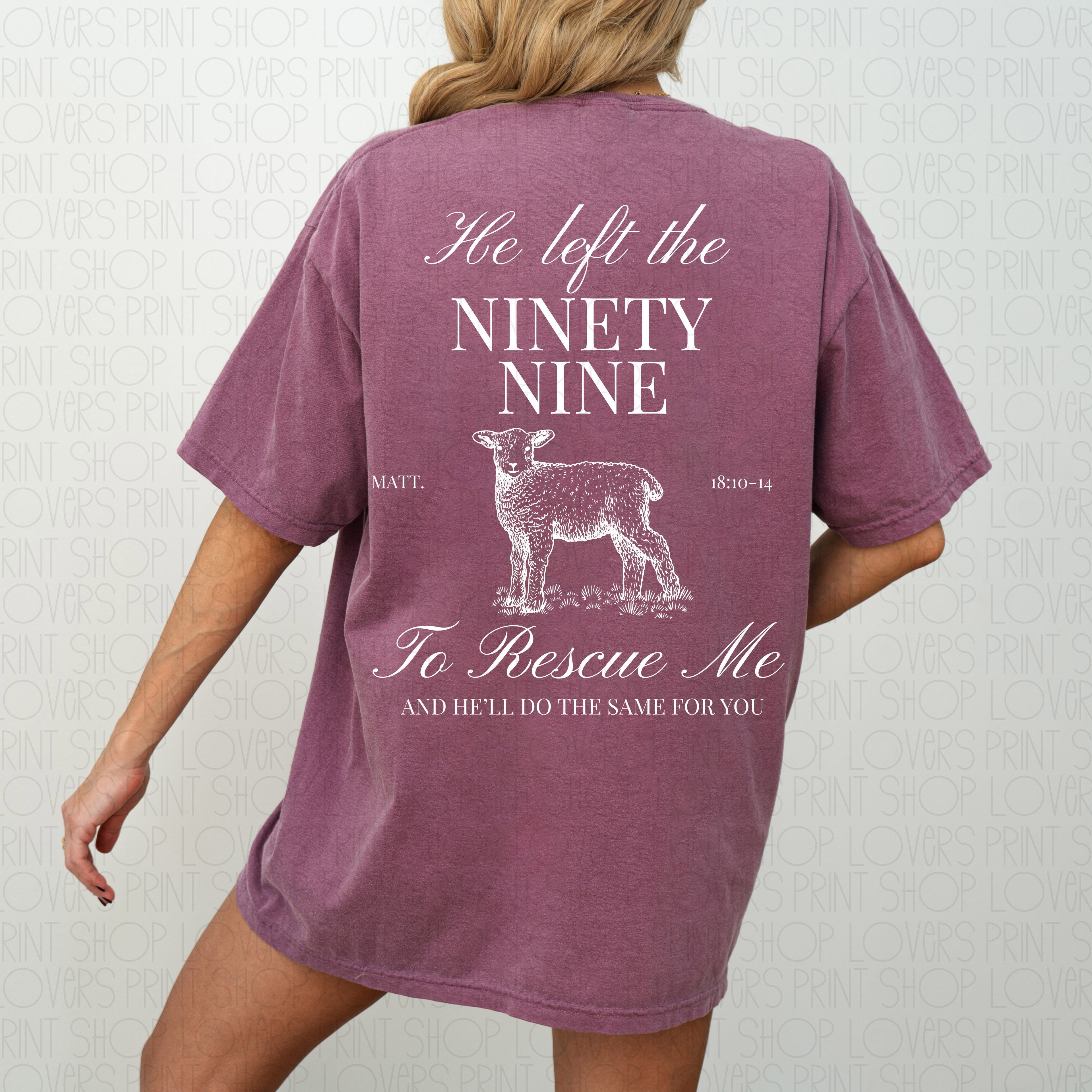 HE LEFT THE 99| COMFORT COLOR TEE FRONT & BACK