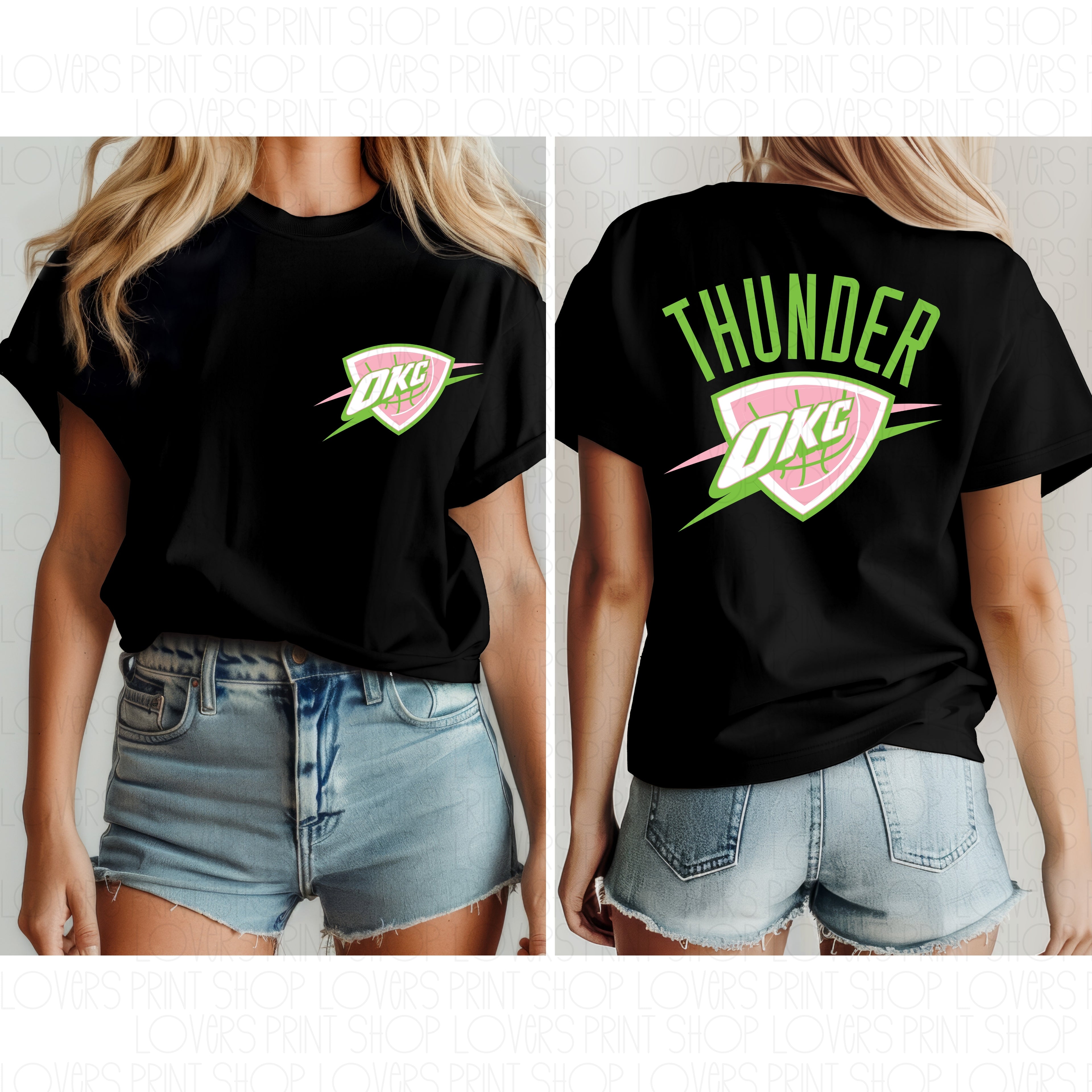 OKC THUNDER-FRONT AND BACK