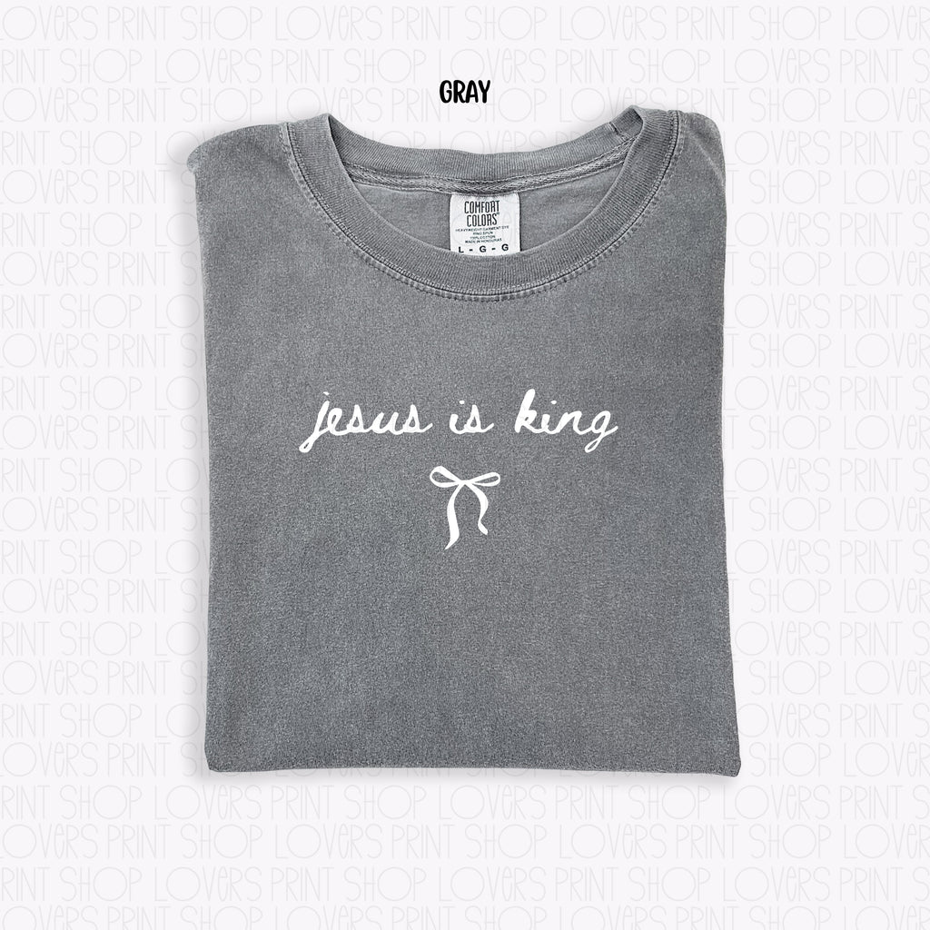 COMFORT COLOR TEE | JESUS IS KING-SHIRT