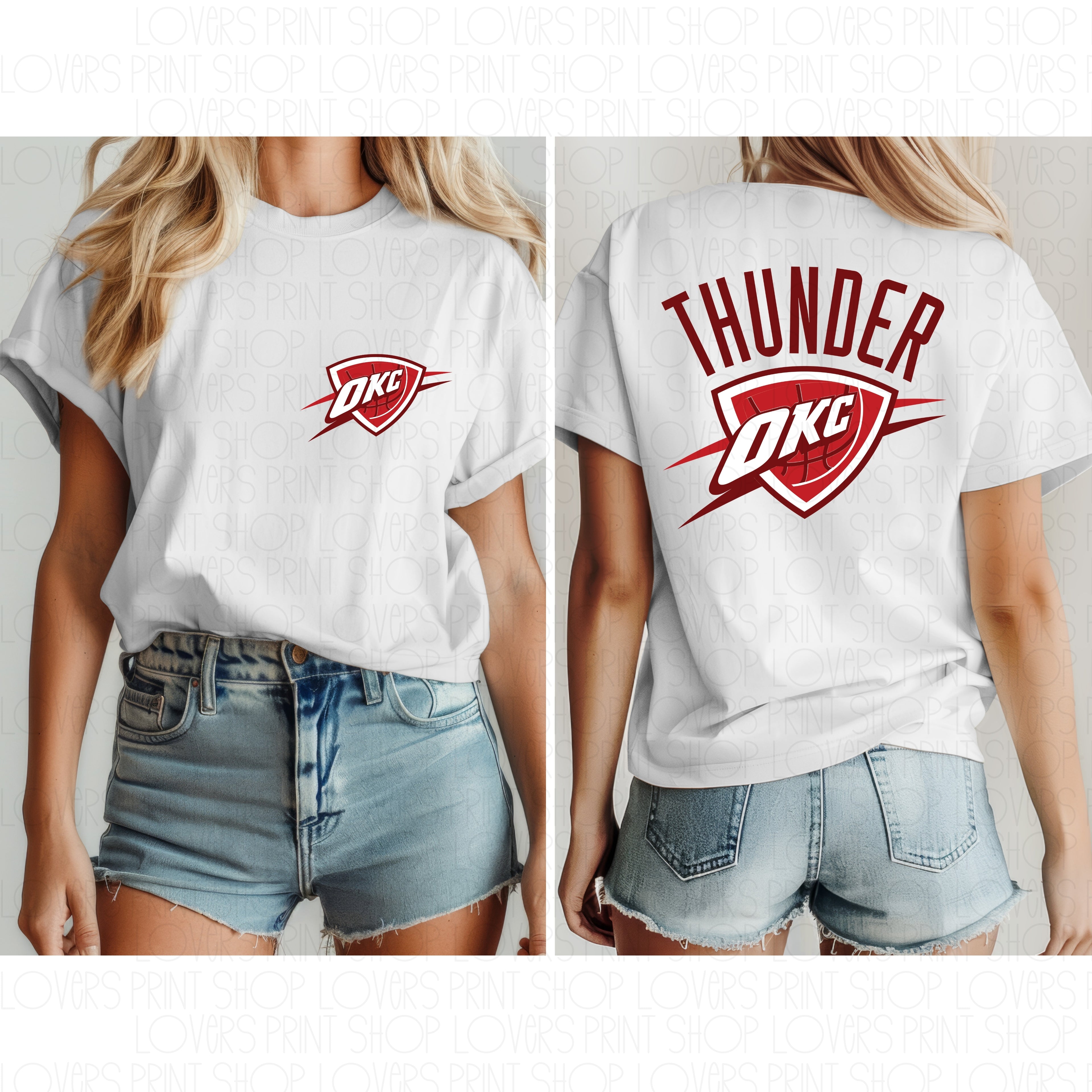 OKC THUNDER-FRONT AND BACK