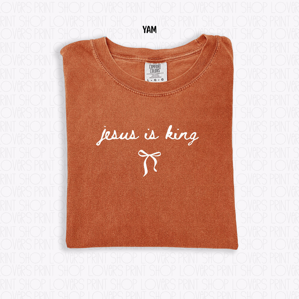COMFORT COLOR TEE | JESUS IS KING-SHIRT