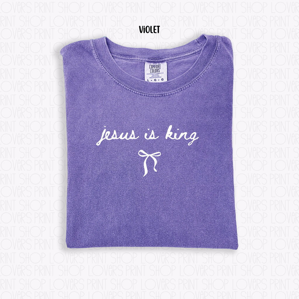COMFORT COLOR TEE | JESUS IS KING-SHIRT