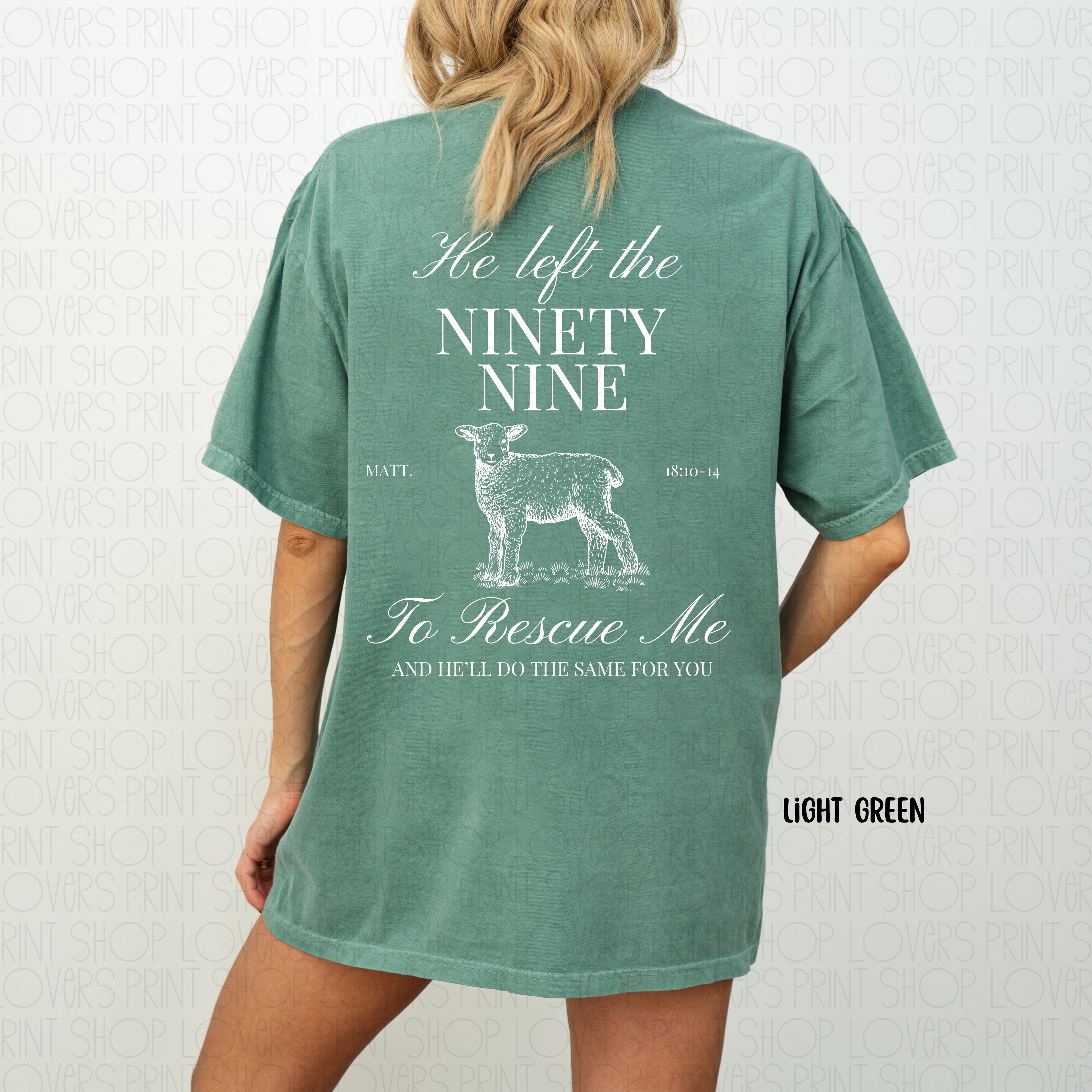 HE LEFT THE 99| COMFORT COLOR TEE FRONT & BACK