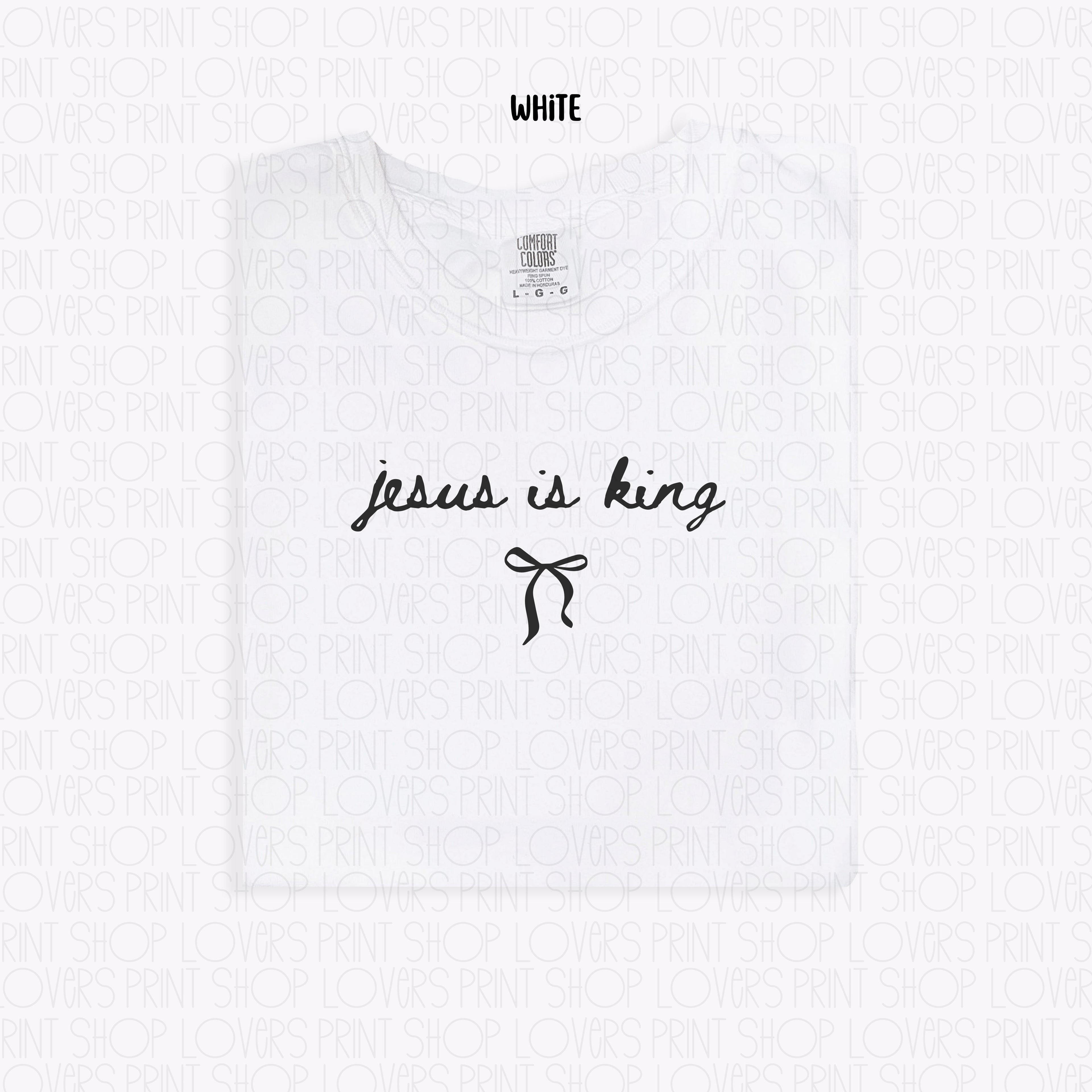 COMFORT COLOR TEE | JESUS IS KING-SHIRT