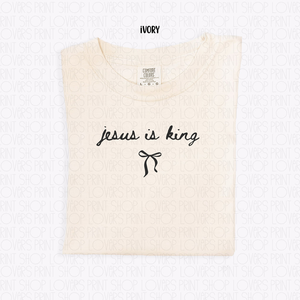 COMFORT COLOR TEE | JESUS IS KING-SHIRT