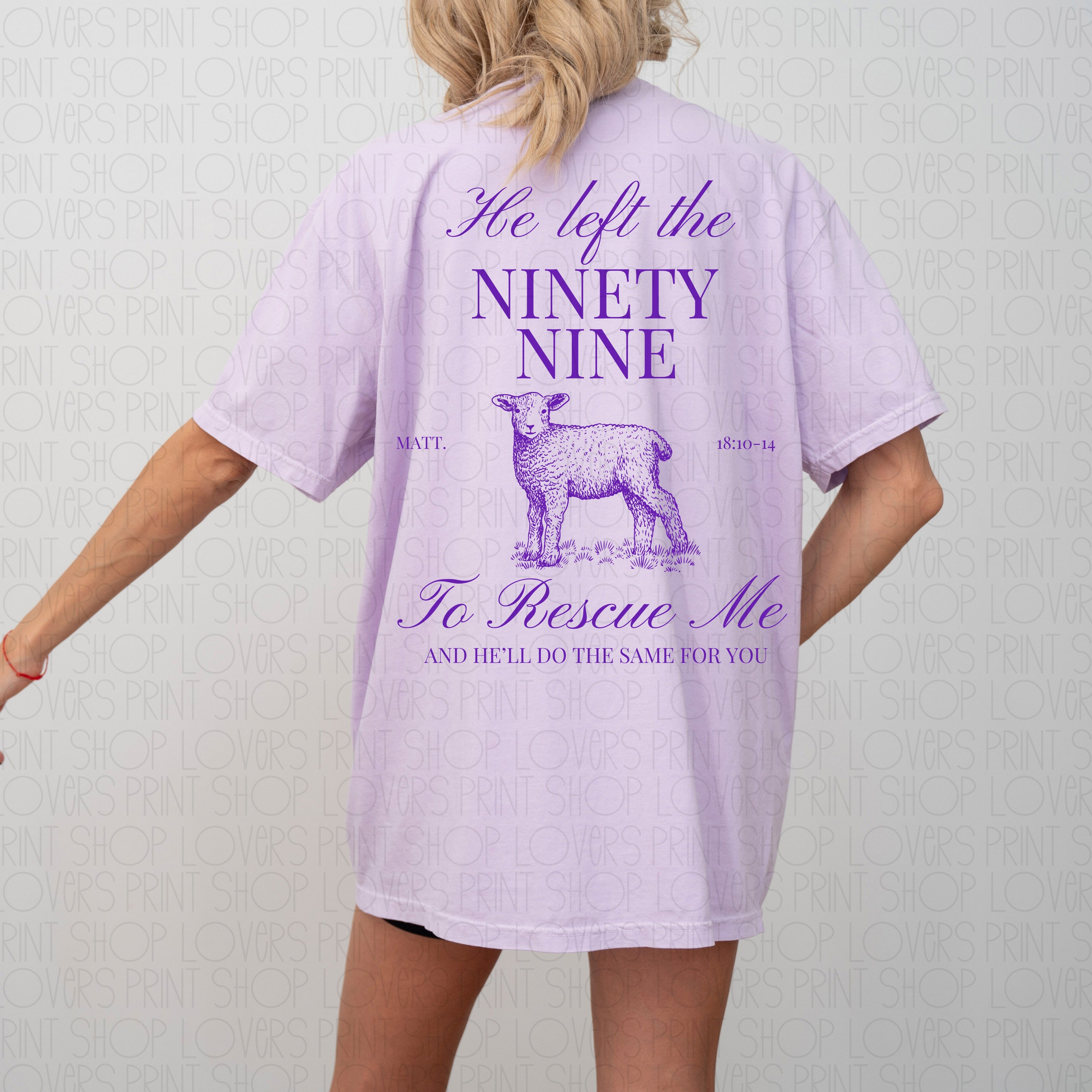 HE LEFT THE 99| COMFORT COLOR TEE FRONT & BACK