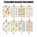 Teacher ID Badge Holder | Cute Teacher Badge Holder | Sublimation Teacher Gift | School Staff Accessory