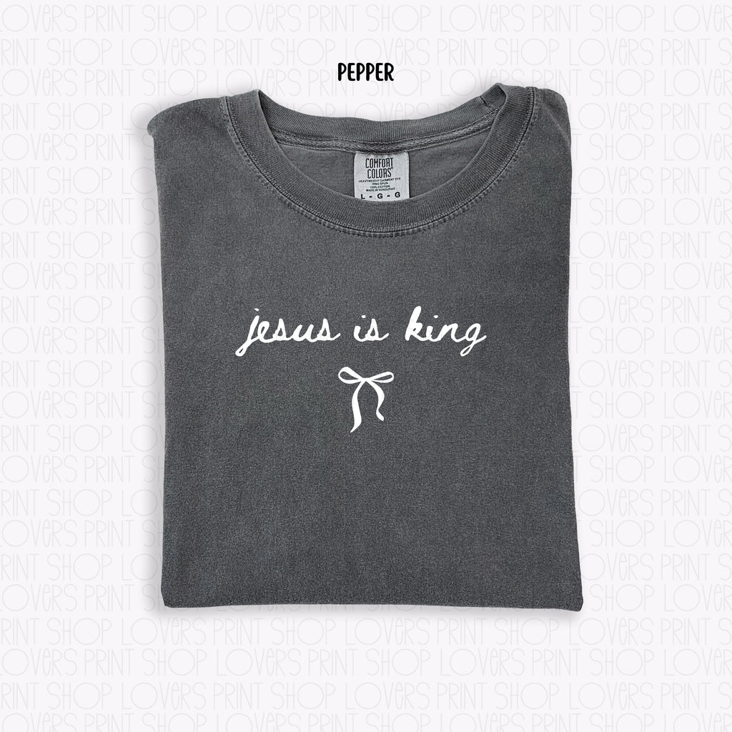 COMFORT COLOR TEE | JESUS IS KING-SHIRT