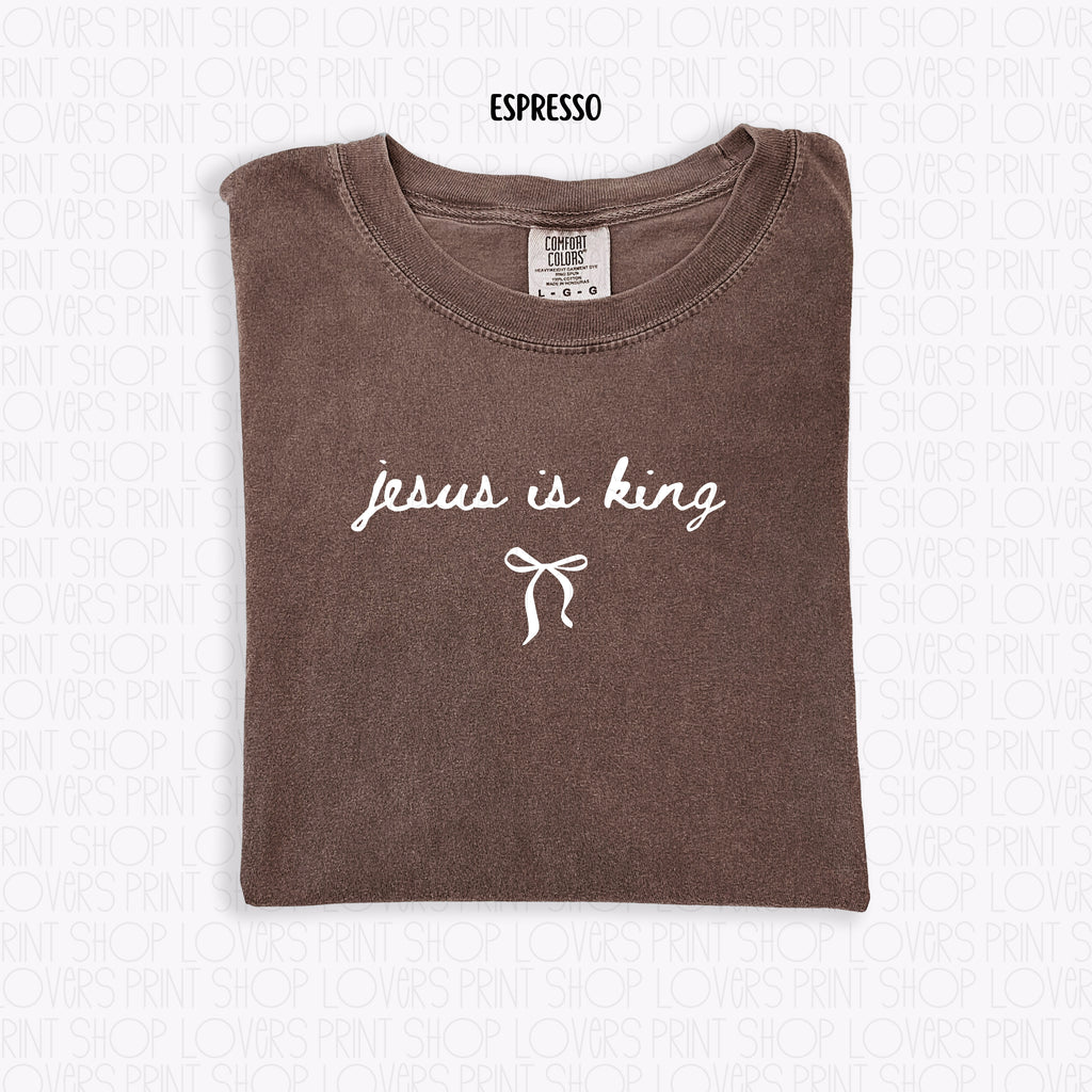 COMFORT COLOR TEE | JESUS IS KING-SHIRT