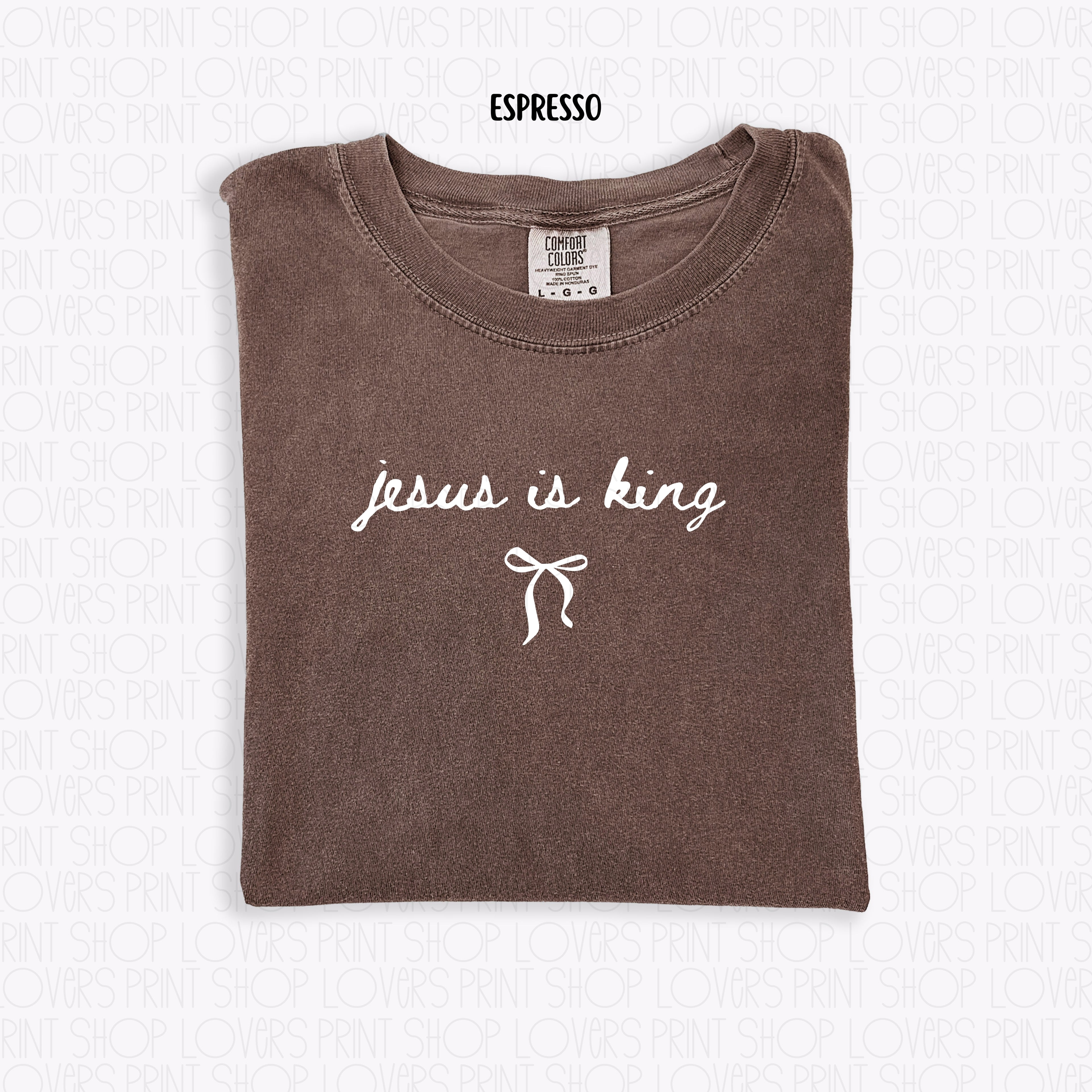 COMFORT COLOR TEE | JESUS IS KING-SHIRT
