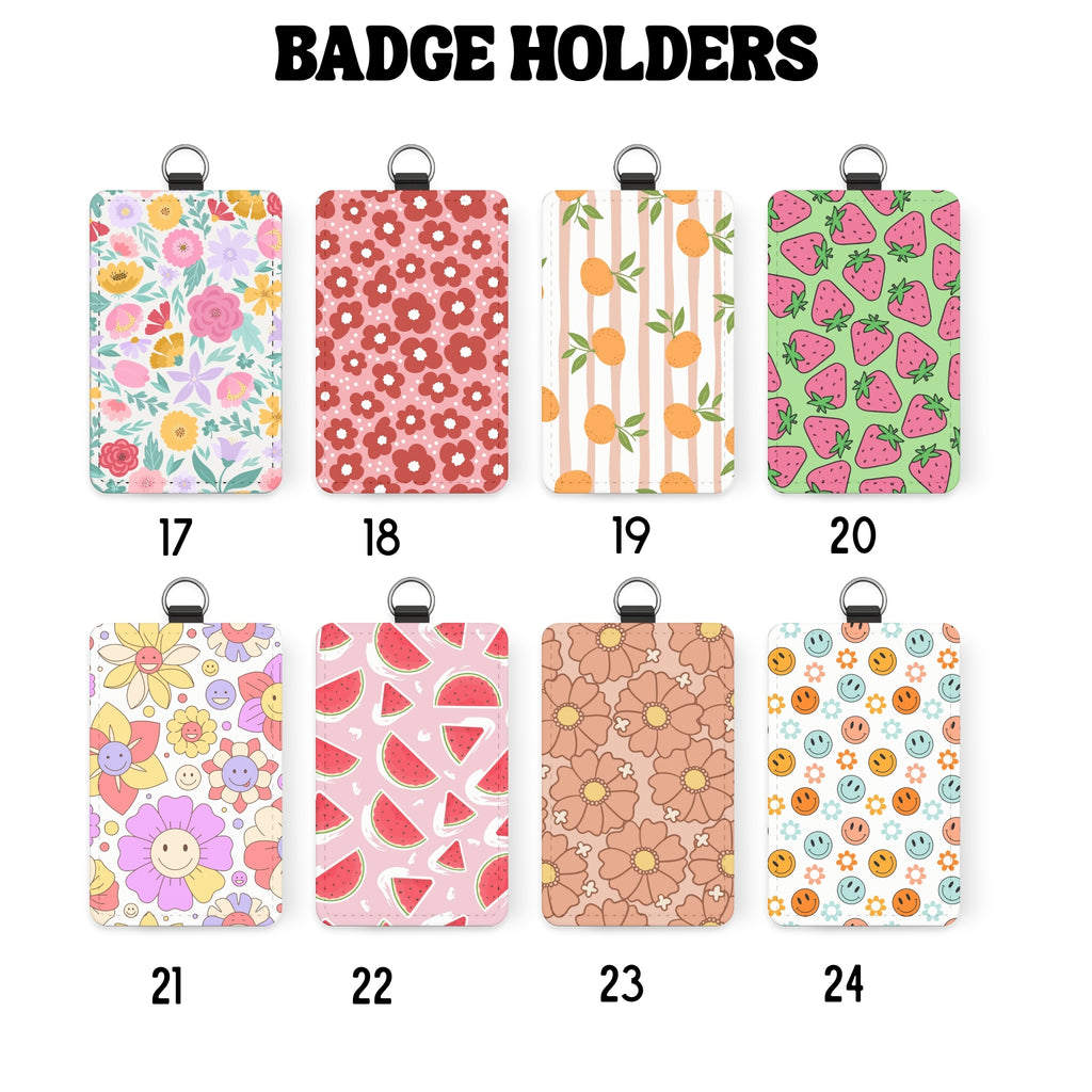 Teacher ID Badge Holder | Cute Teacher Badge Holder | Sublimation Teacher Gift | School Staff Accessory