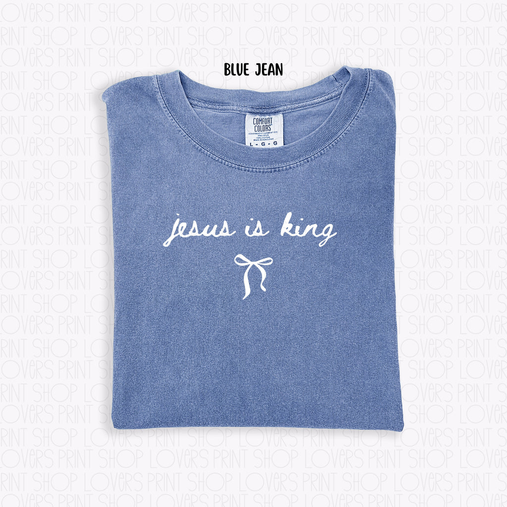 COMFORT COLOR TEE | JESUS IS KING-SHIRT