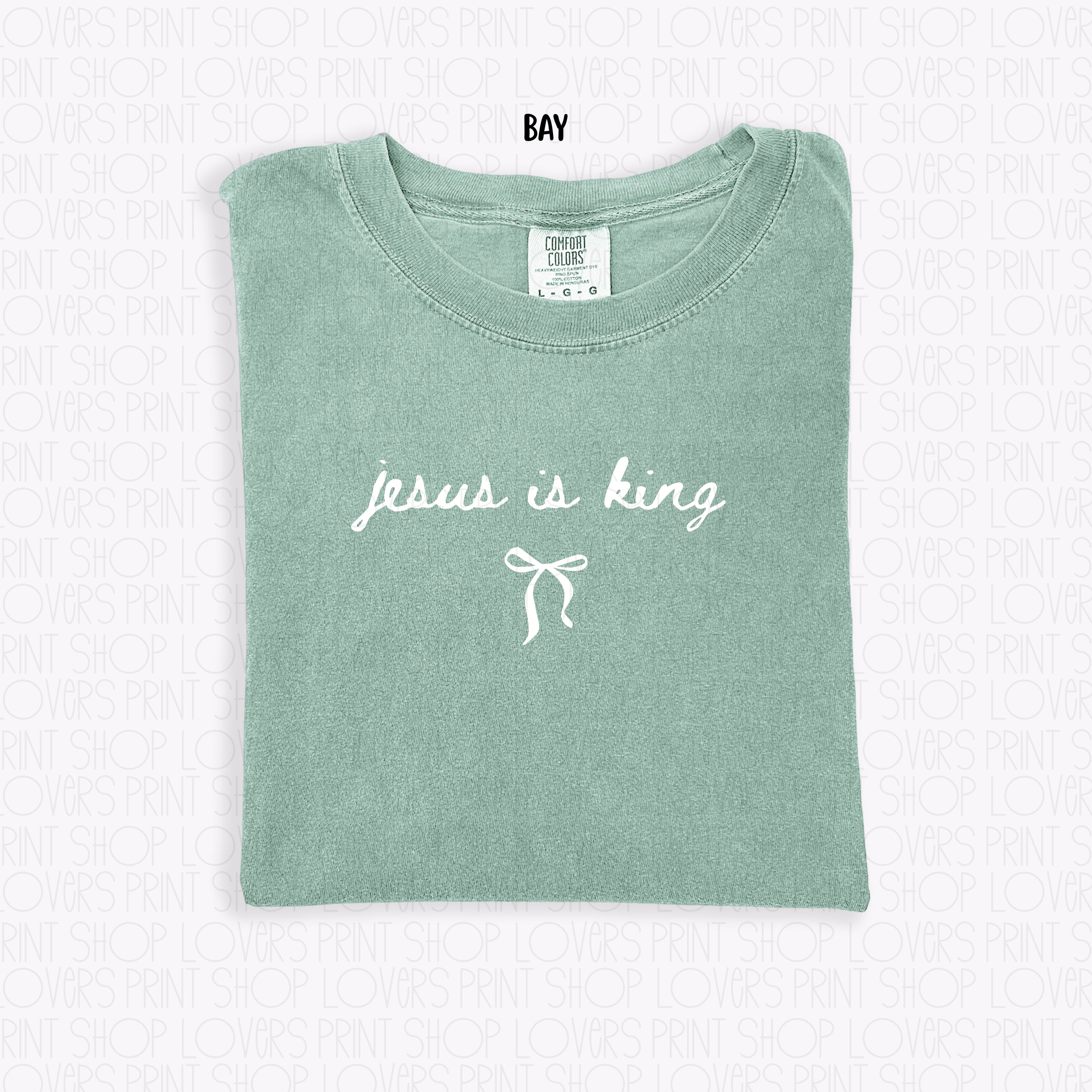 COMFORT COLOR TEE | JESUS IS KING-SHIRT