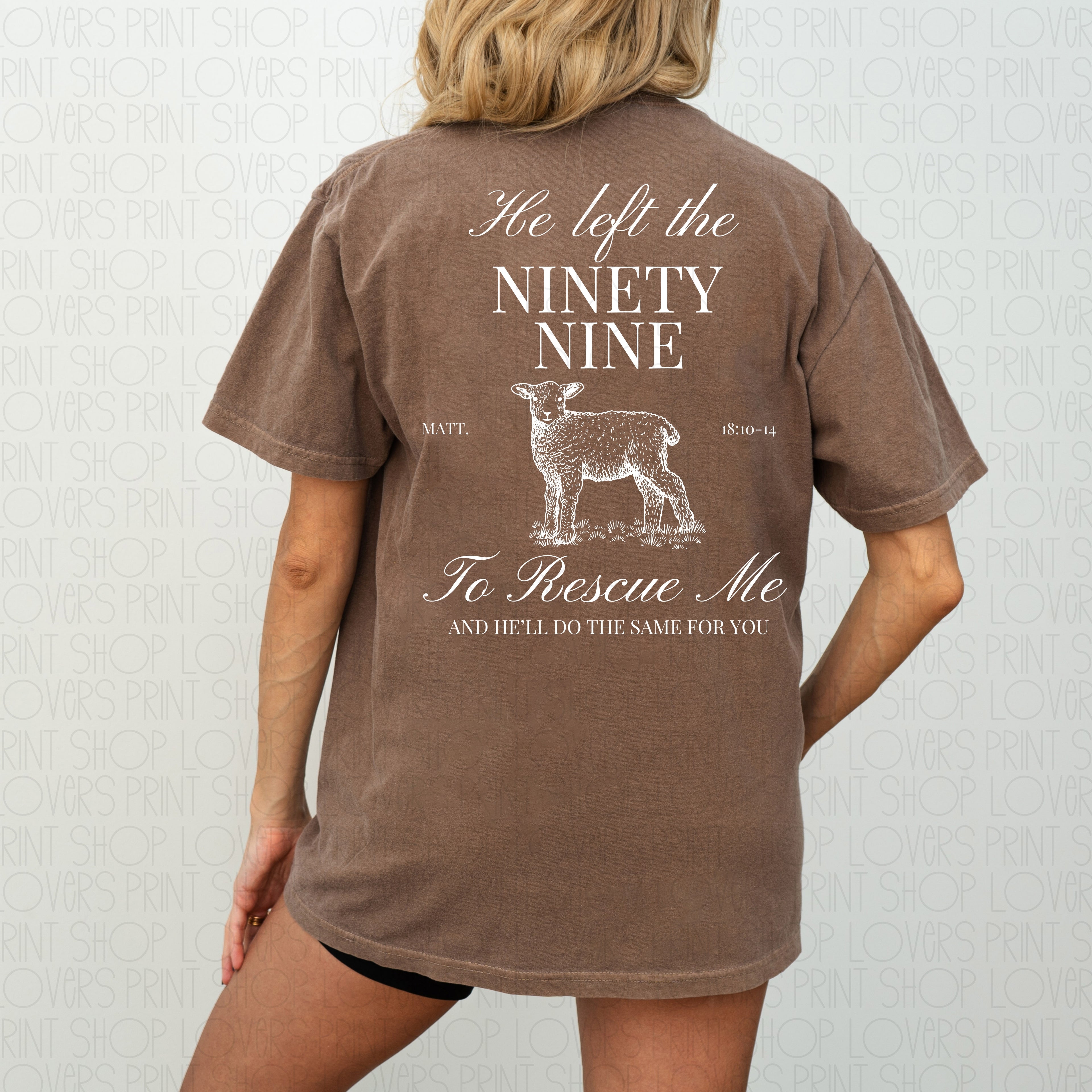 HE LEFT THE 99| COMFORT COLOR TEE FRONT & BACK