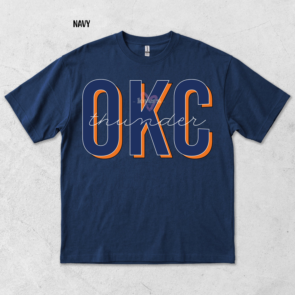 RETRO OKC- NAVY BLUE