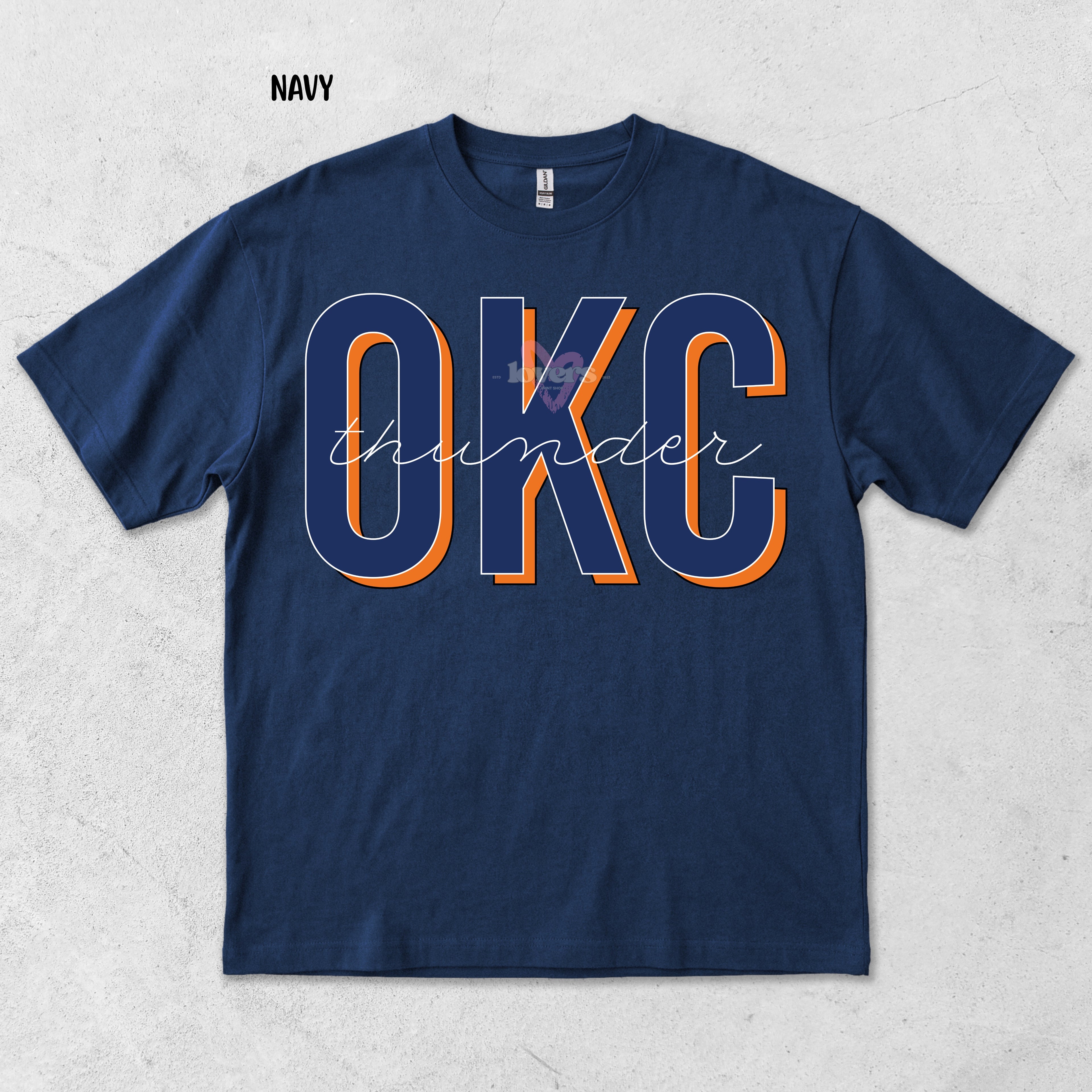 RETRO OKC- NAVY BLUE