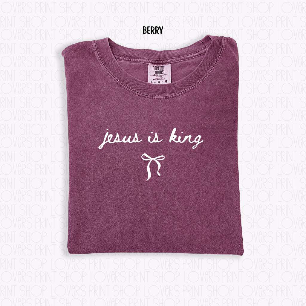 COMFORT COLOR TEE | JESUS IS KING-SHIRT