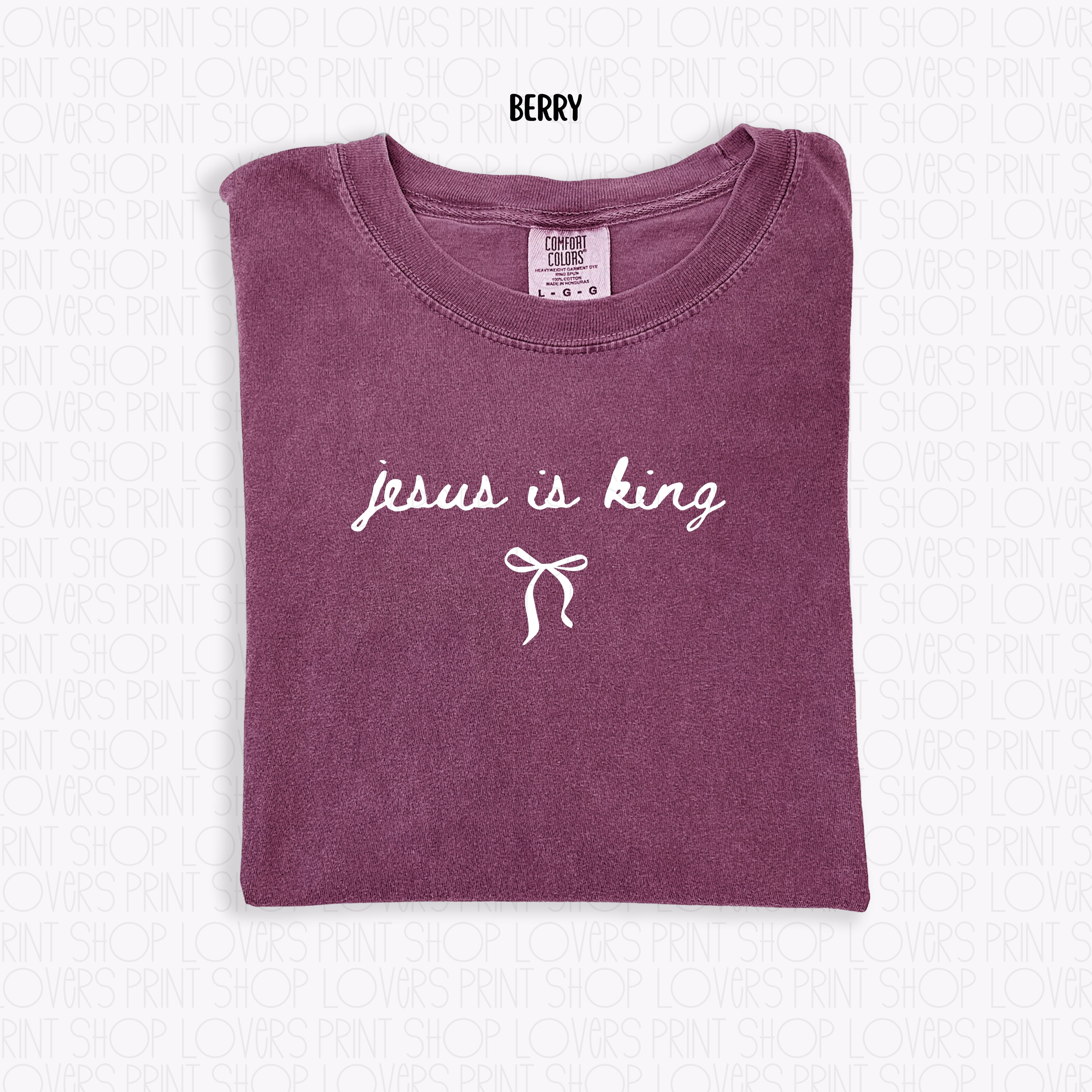 COMFORT COLOR TEE | JESUS IS KING-SHIRT
