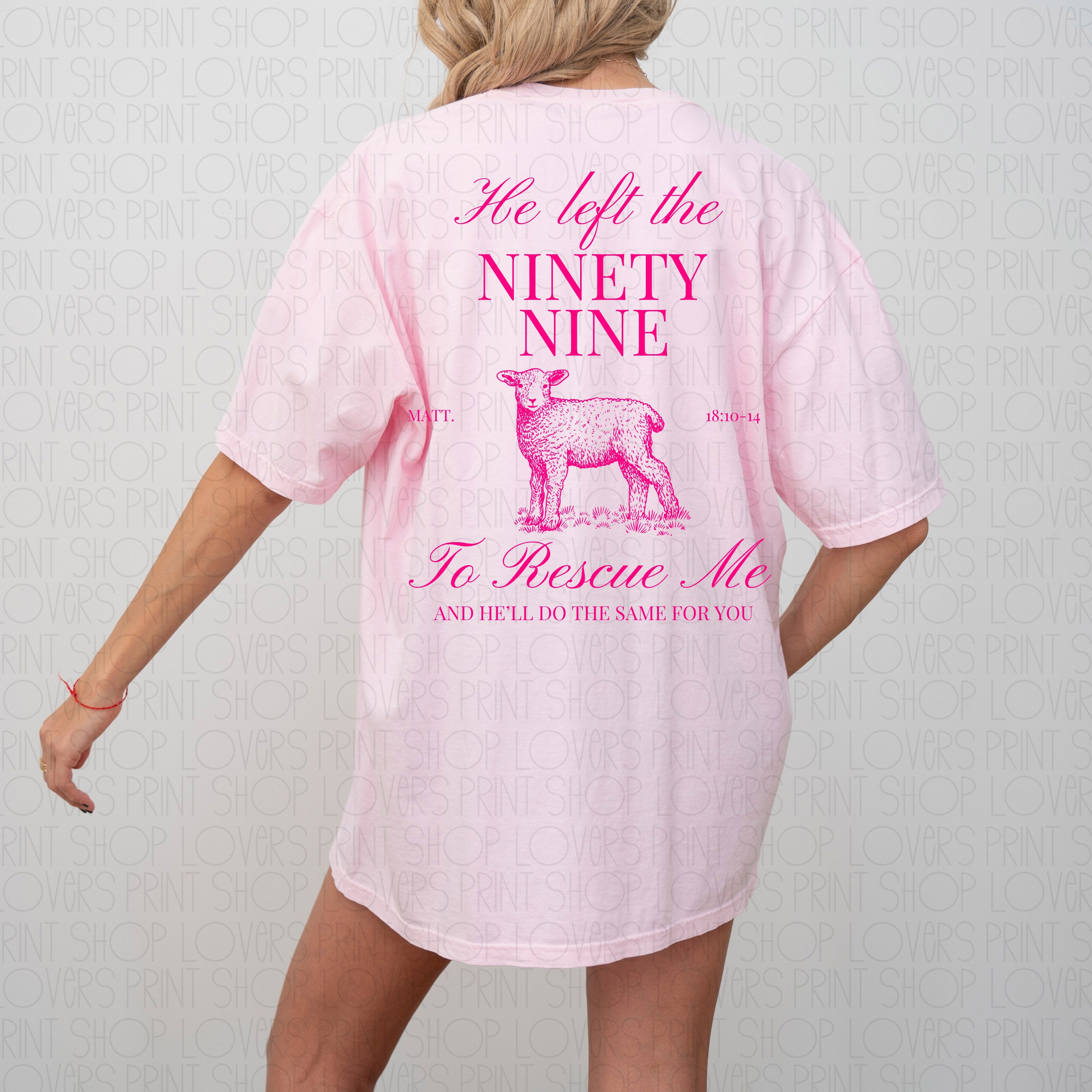 HE LEFT THE 99| COMFORT COLOR TEE FRONT & BACK