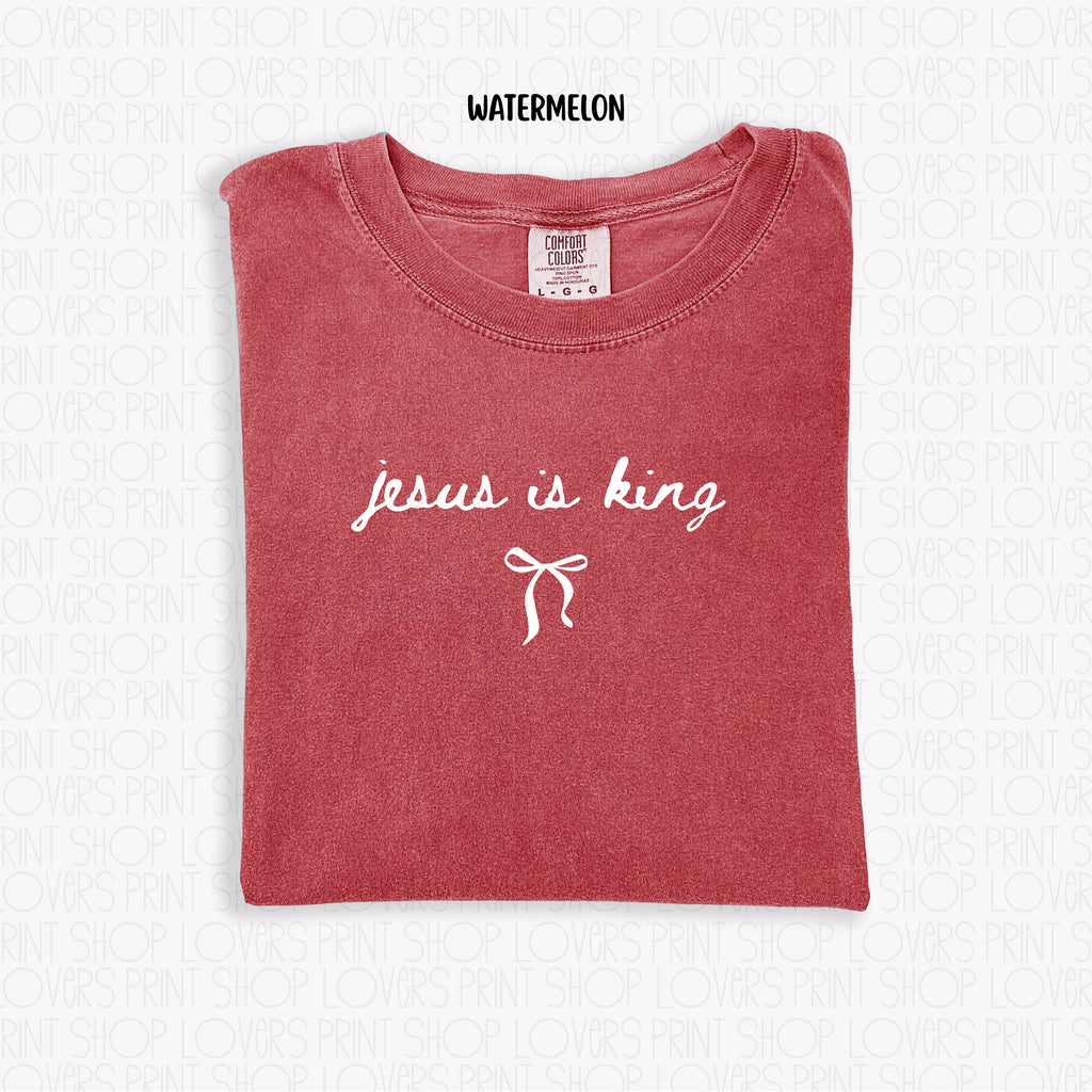COMFORT COLOR TEE | JESUS IS KING-SHIRT
