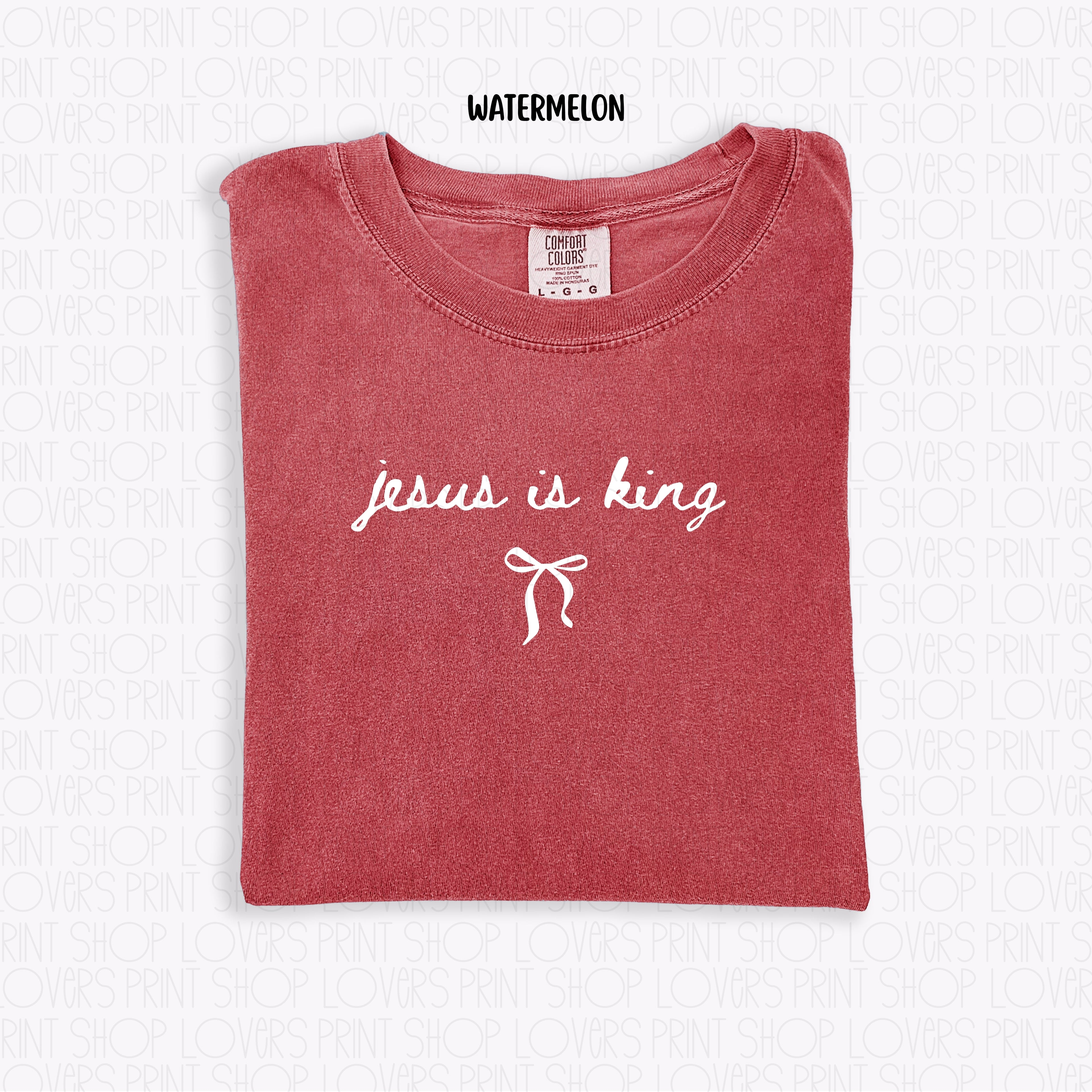 COMFORT COLOR TEE | JESUS IS KING-SHIRT