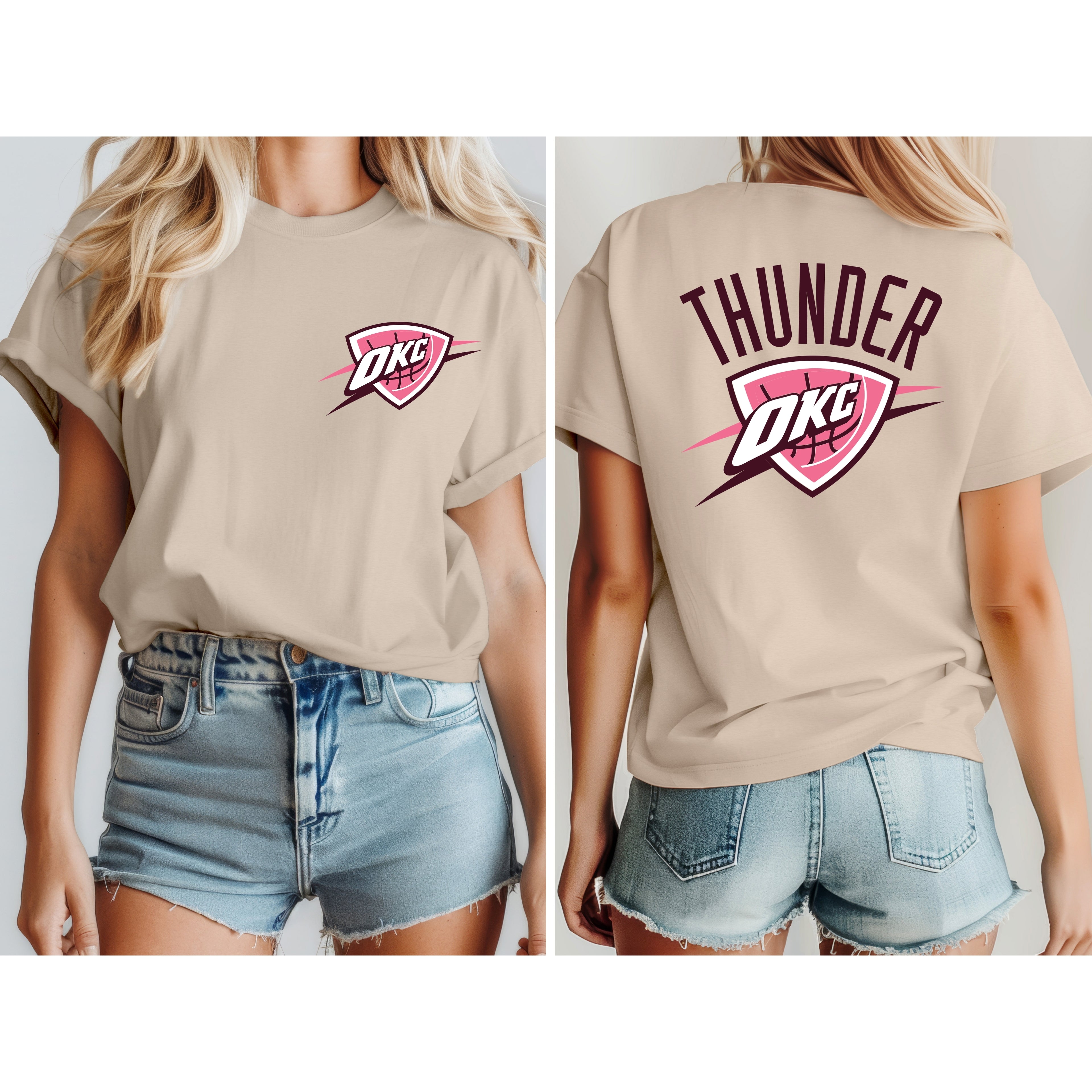 OKC THUNDER-FRONT AND BACK