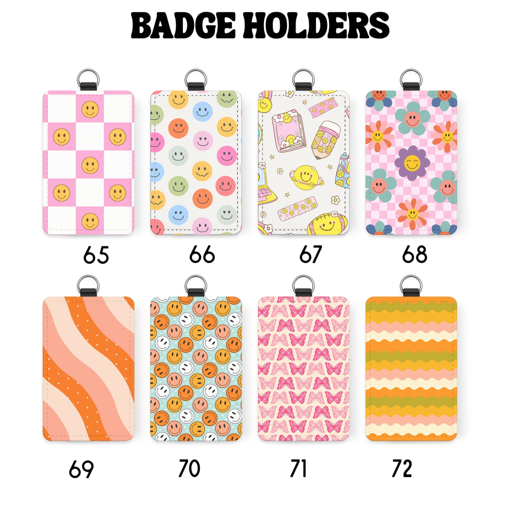 Teacher ID Badge Holder | Cute Teacher Badge Holder | Sublimation Teacher Gift | School Staff Accessory