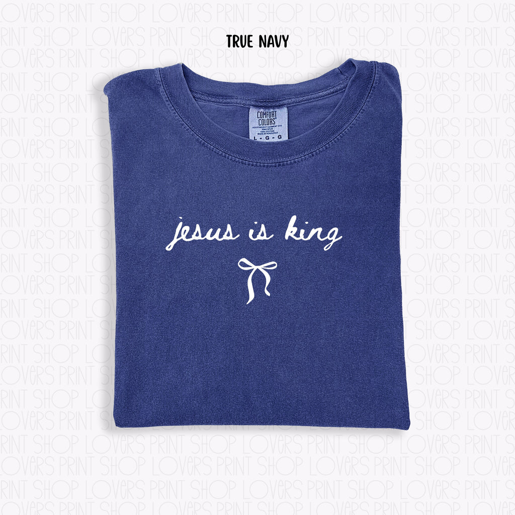 COMFORT COLOR TEE | JESUS IS KING-SHIRT