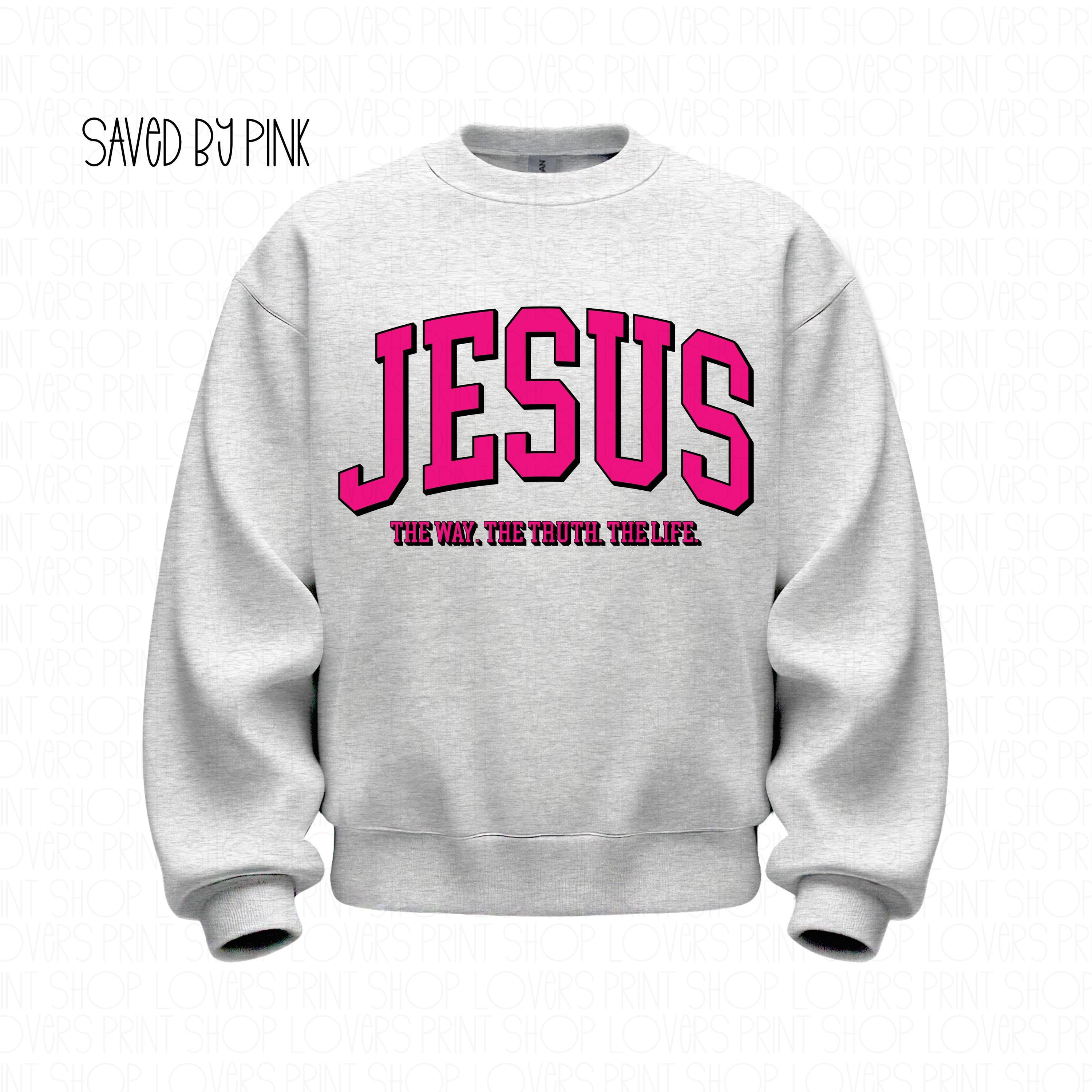 Jesus The Way The Truth The Life Sweatshirt | Christian Crewneck | Faith Based Apparel | Bible Verse Pullover | Gospel Gift | Unisex | Jesus