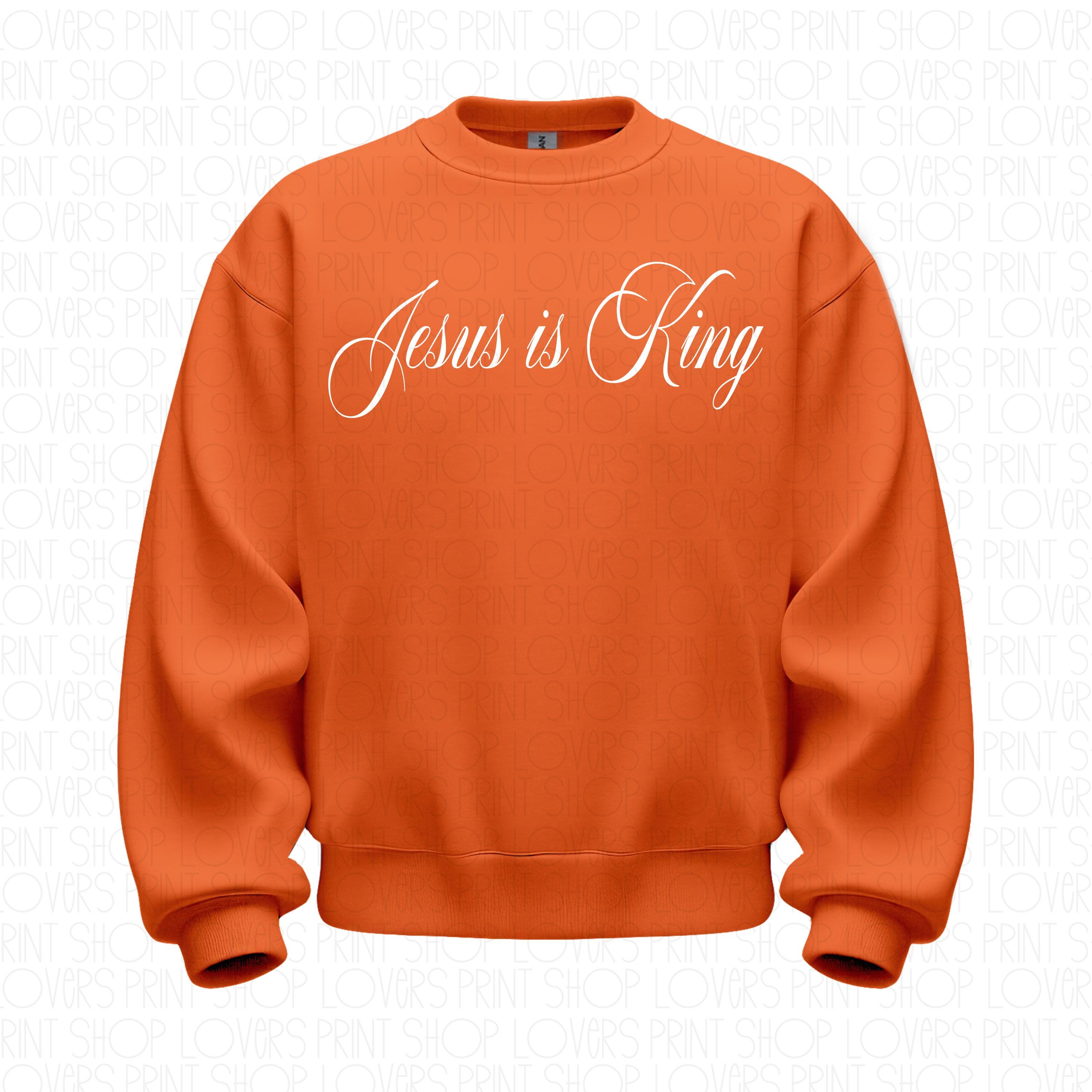 Jesus Is King Sweatshirt | Christian Crewneck | Gildan 18000 | Faith Based Apparel | Bible Verse Pullover | Jesus Gift | Christian Clothing