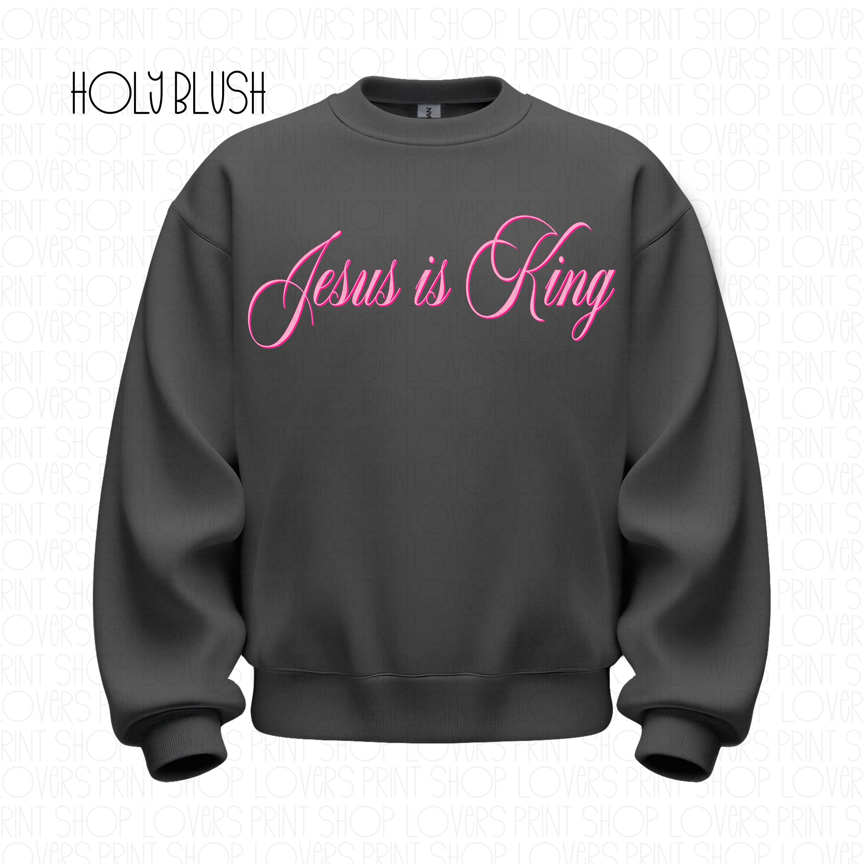 Jesus Is King Sweatshirt | Gildan 1800 Christian Crewneck