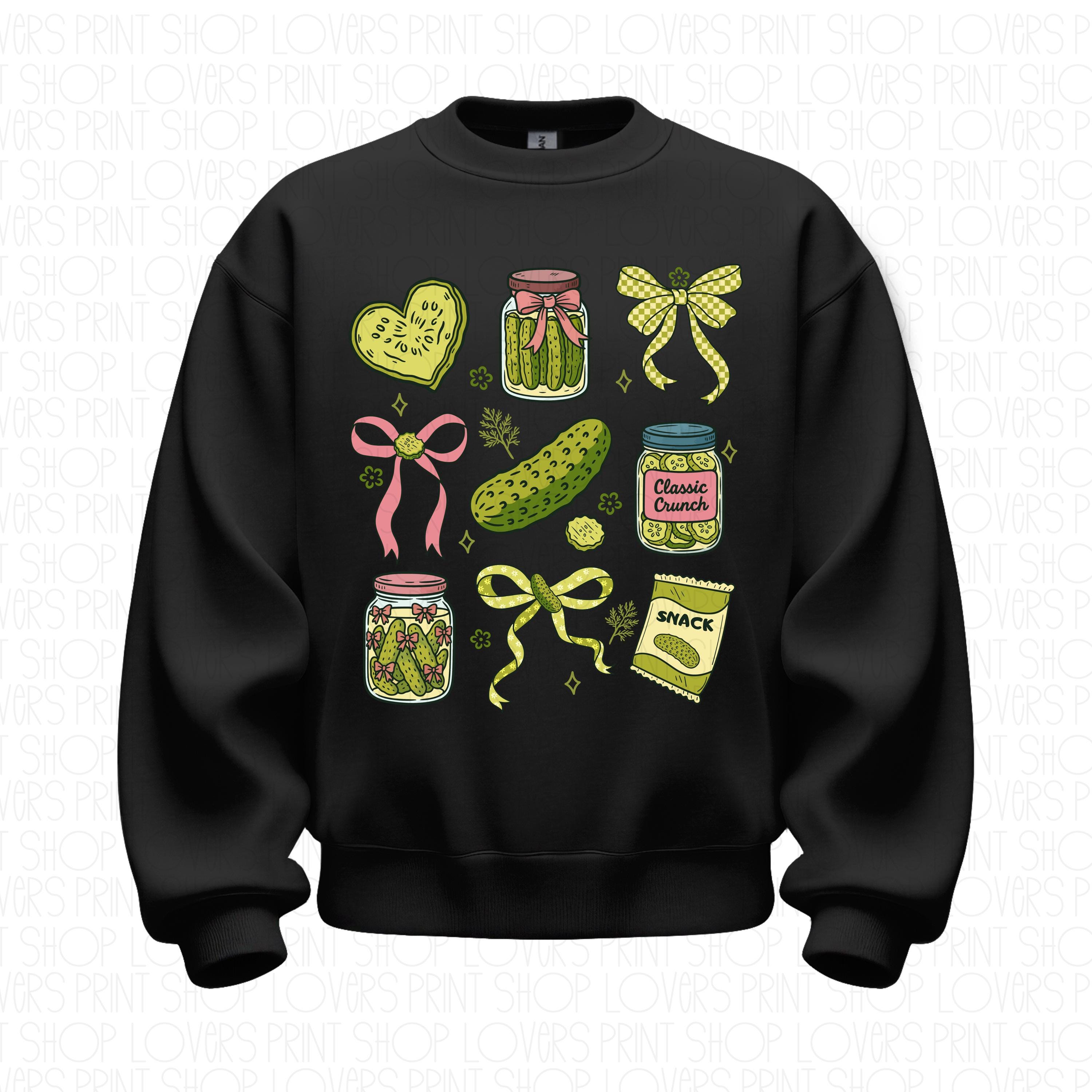 Pickle Doodle Sweatshirt | Funny Foodie Crewneck