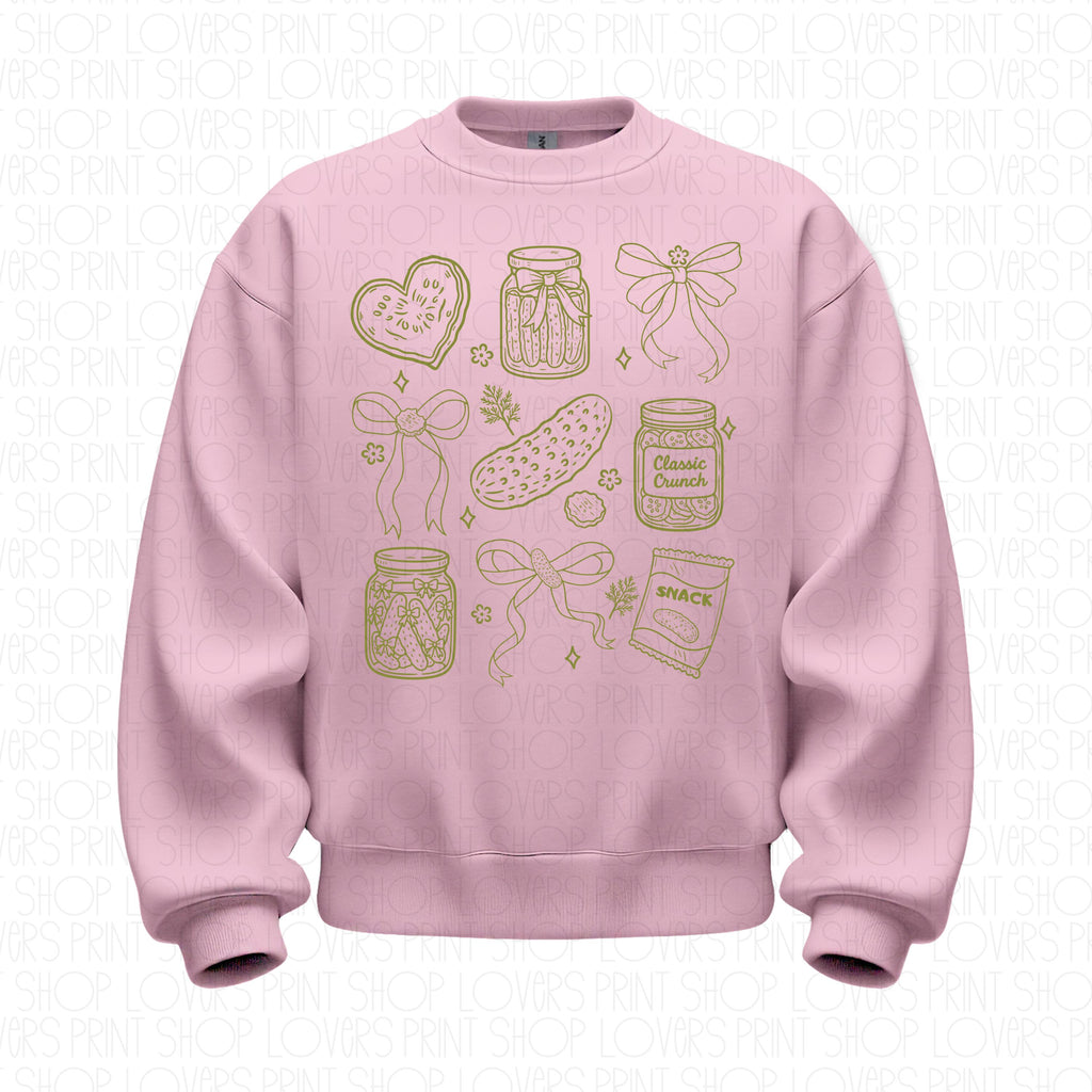Doodle Pickle Sweatshirt | Funny Foodie Crewneck