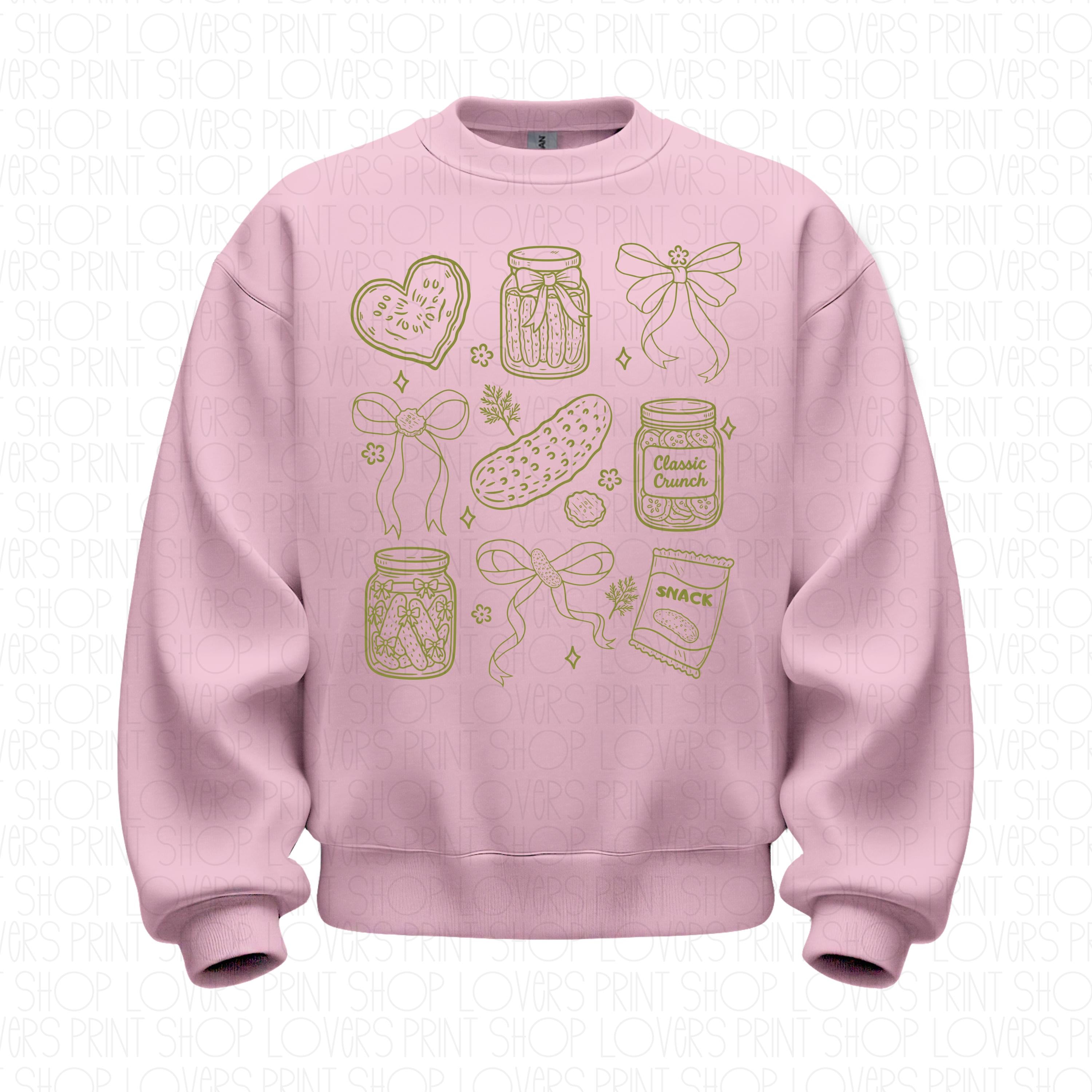 Doodle Pickle Sweatshirt | Funny Foodie Crewneck