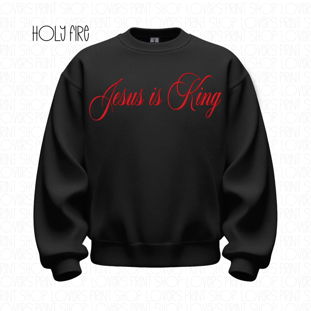 Jesus Is King Sweatshirt | Gildan 1800 Christian Crewneck