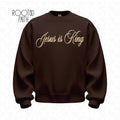 Jesus Is King Sweatshirt | Gildan 1800 Christian Crewneck