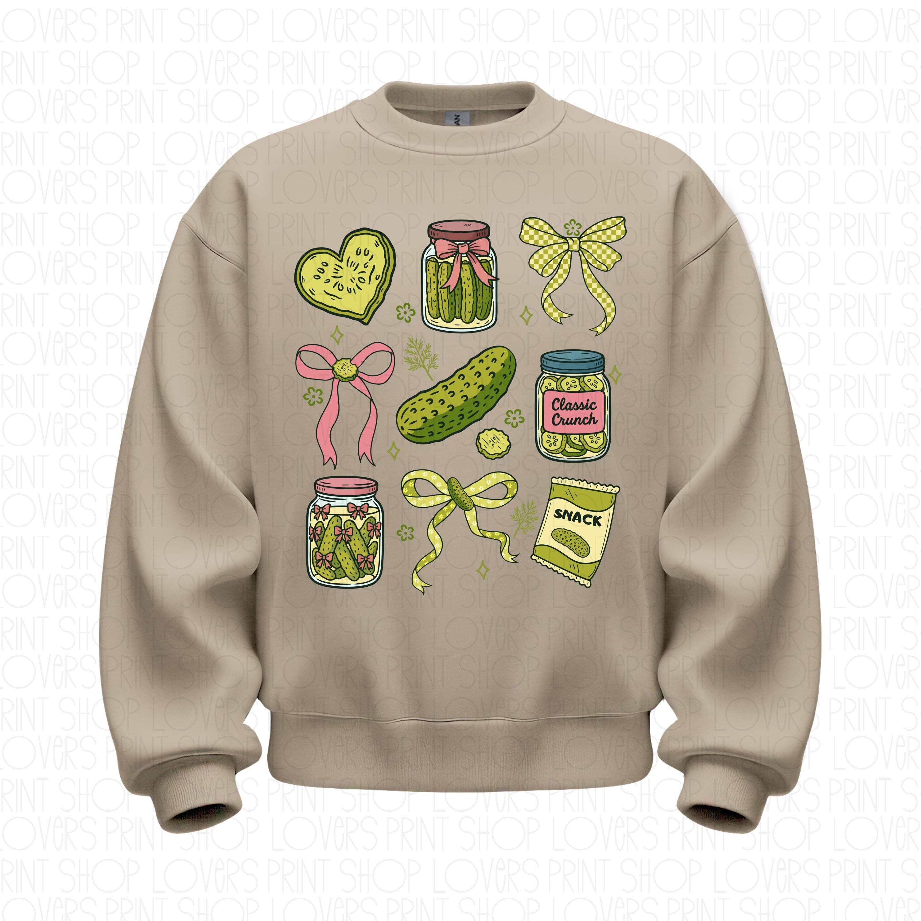 Pickle Doodle Sweatshirt | Funny Foodie Crewneck