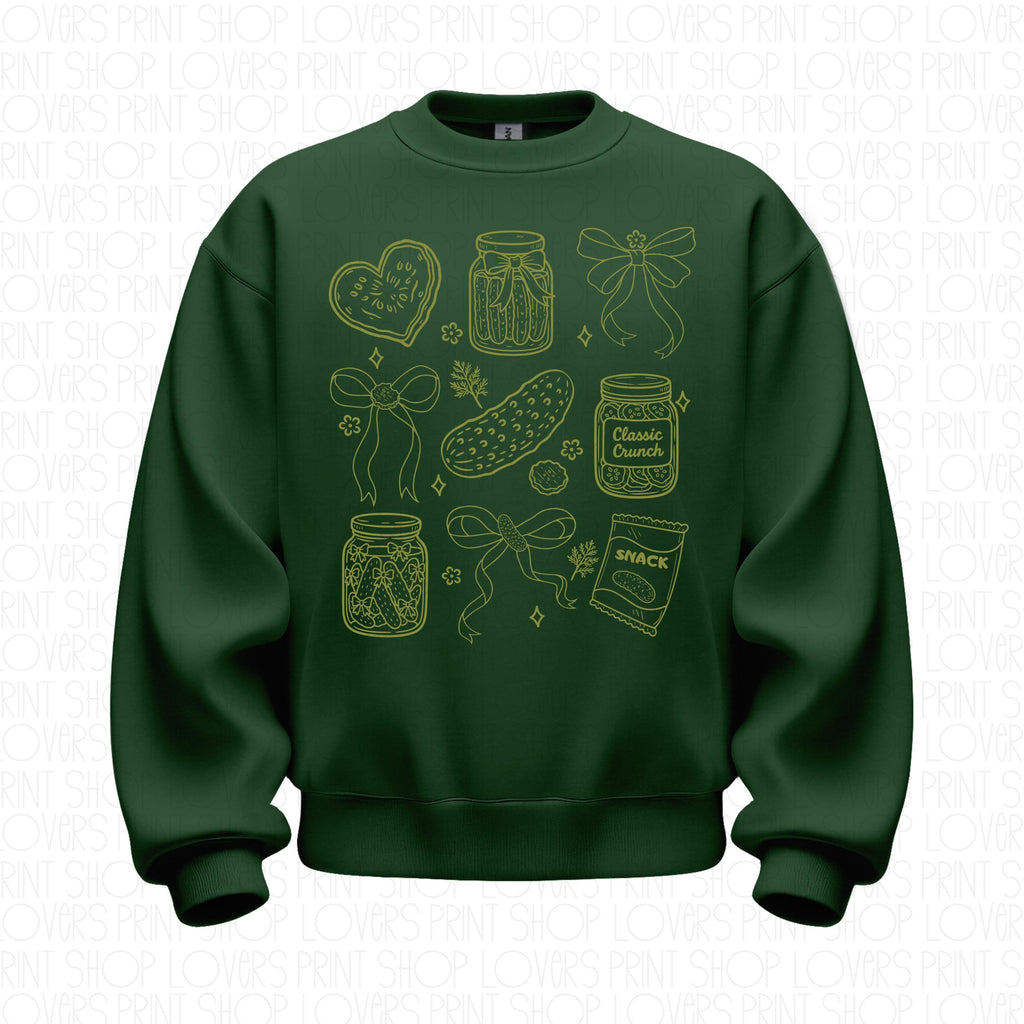 Doodle Pickle Sweatshirt | Funny Foodie Crewneck