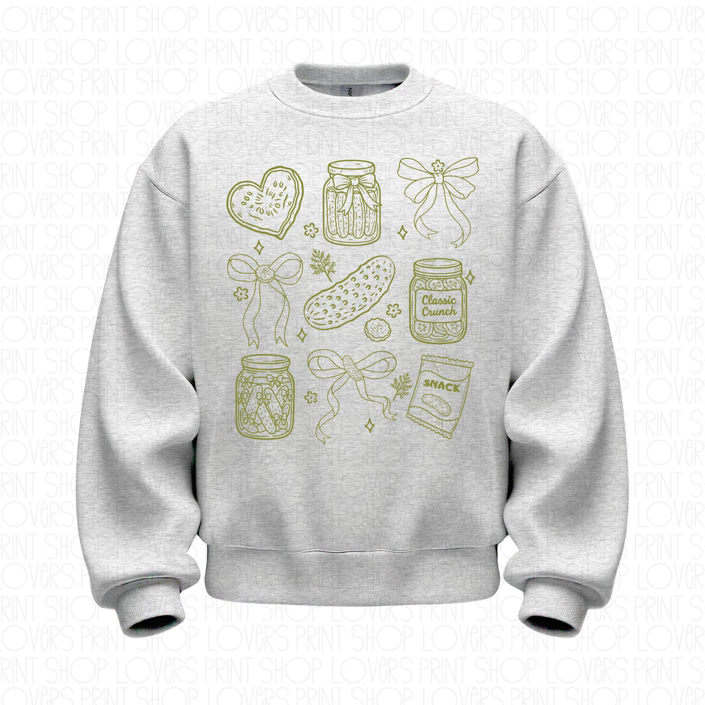 Doodle Pickle Sweatshirt | Funny Foodie Crewneck