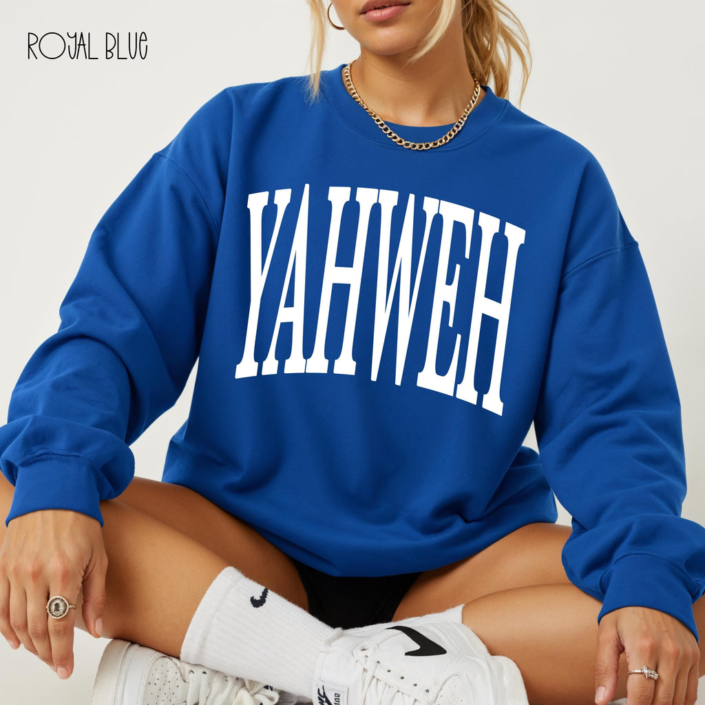 Yahweh Sweatshirt | Hebrew Name of God, Christian Pullover