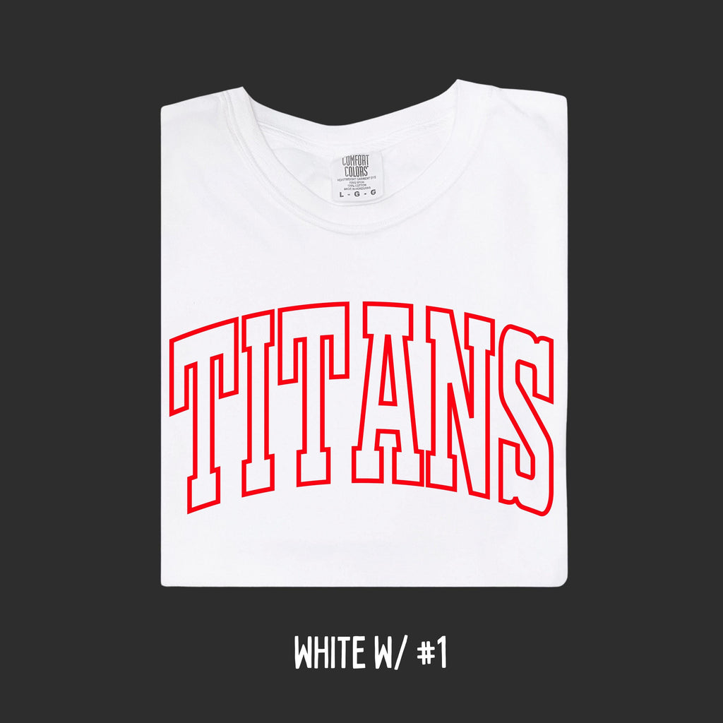 Comfort Colors Custom School Mascot T-Shirt, Team Name Tee, Sports Apparel