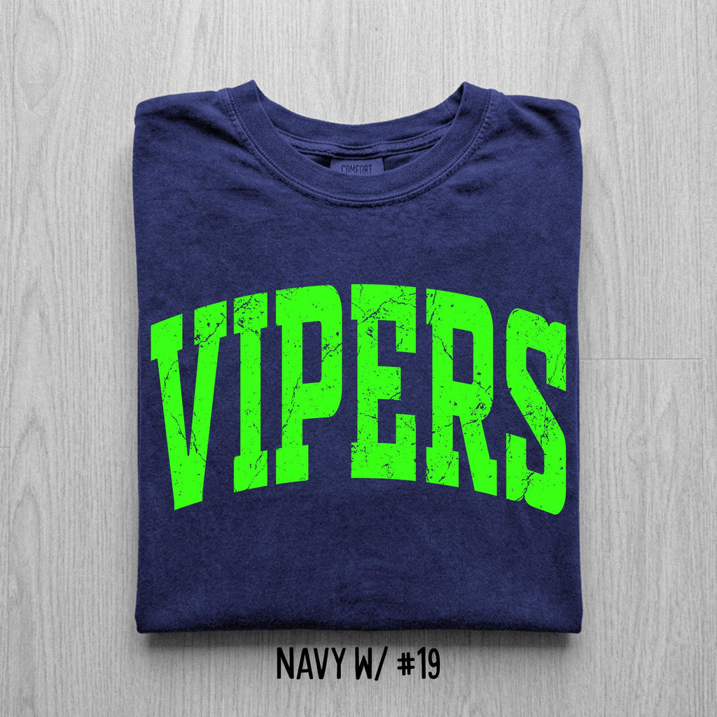 Comfort Colors Distressed Mascot T-Shirt, Custom School Logo Tee, Game Day Apparel