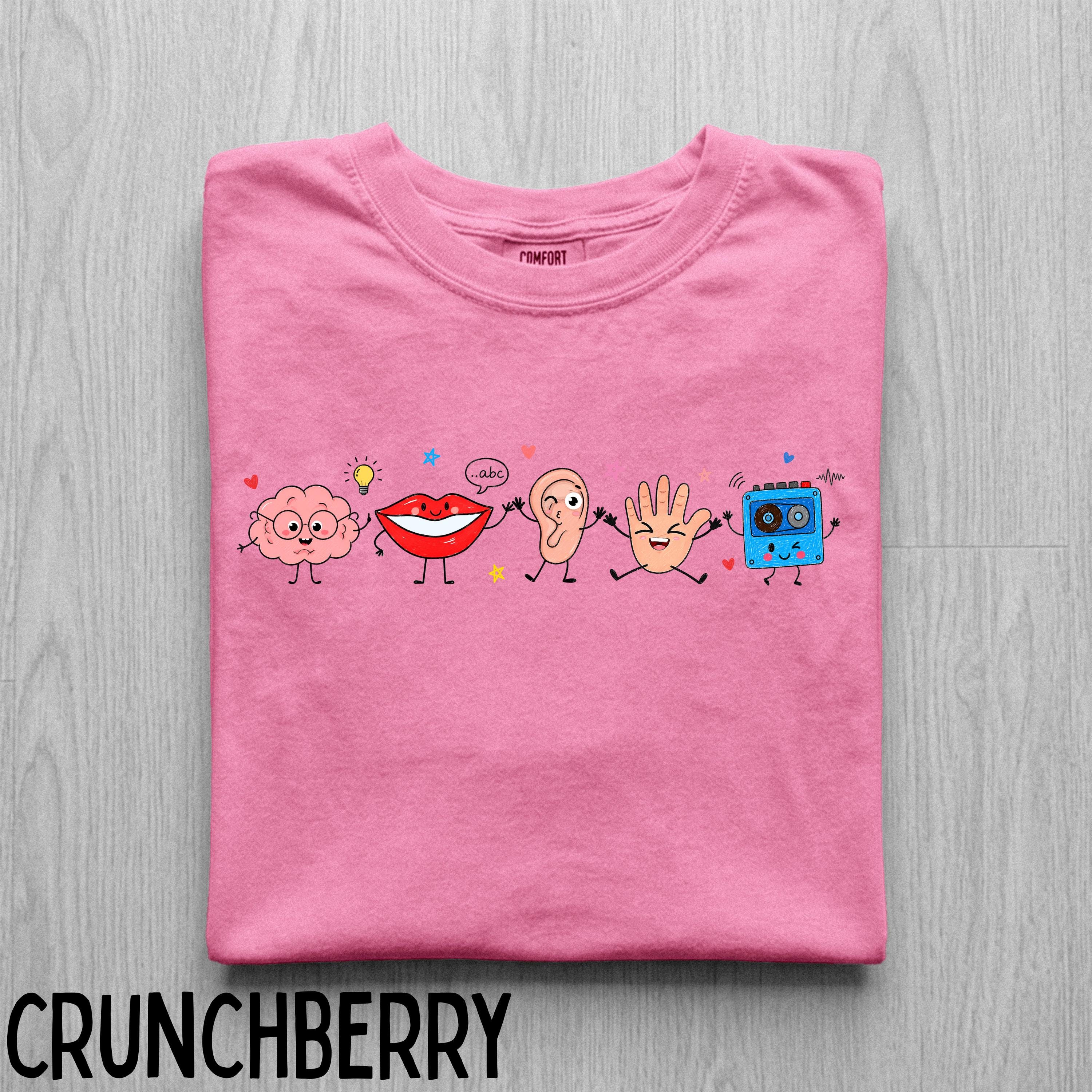 Comfort Colors SLP Doodle T-Shirt, Speech Therapy Gift, Soft-Washed Cotton Tee