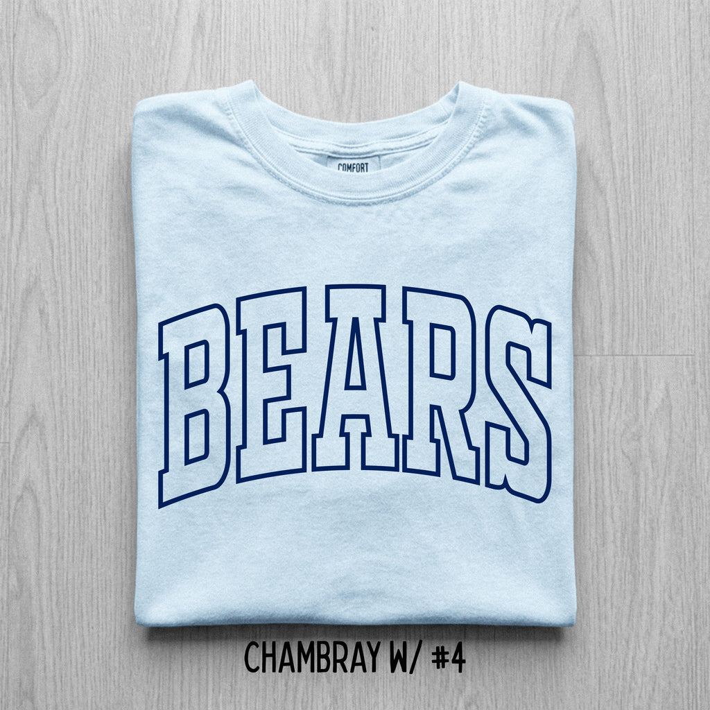 Comfort Colors Custom School Mascot T-Shirt, Team Name Tee, Sports Apparel