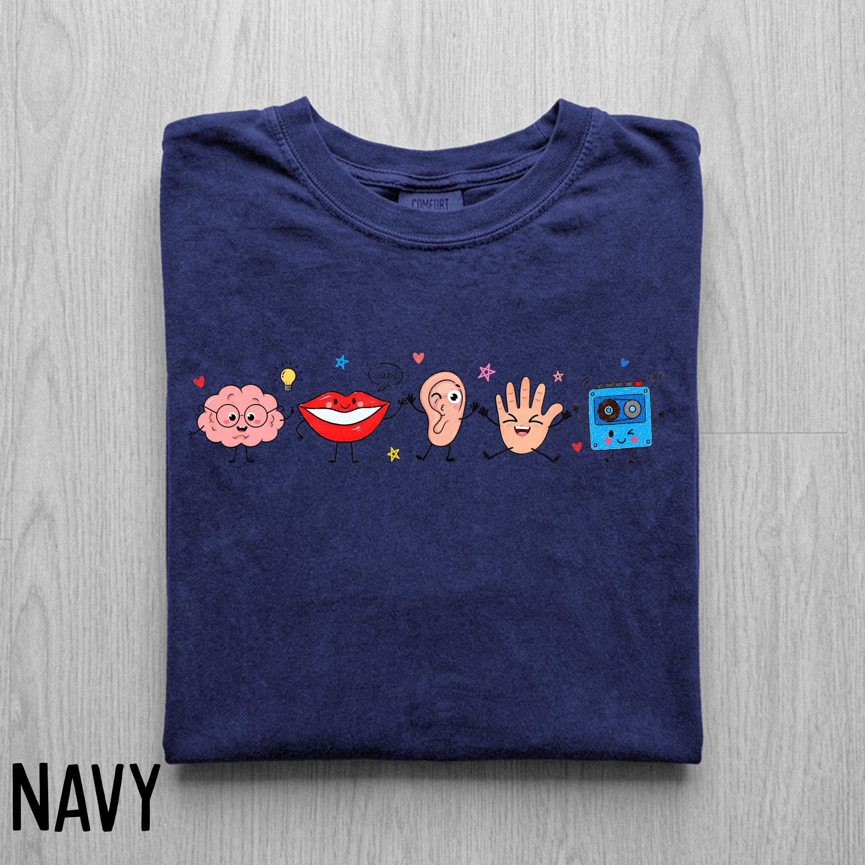 Comfort Colors SLP Doodle T-Shirt, Speech Therapy Gift, Soft-Washed Cotton Tee
