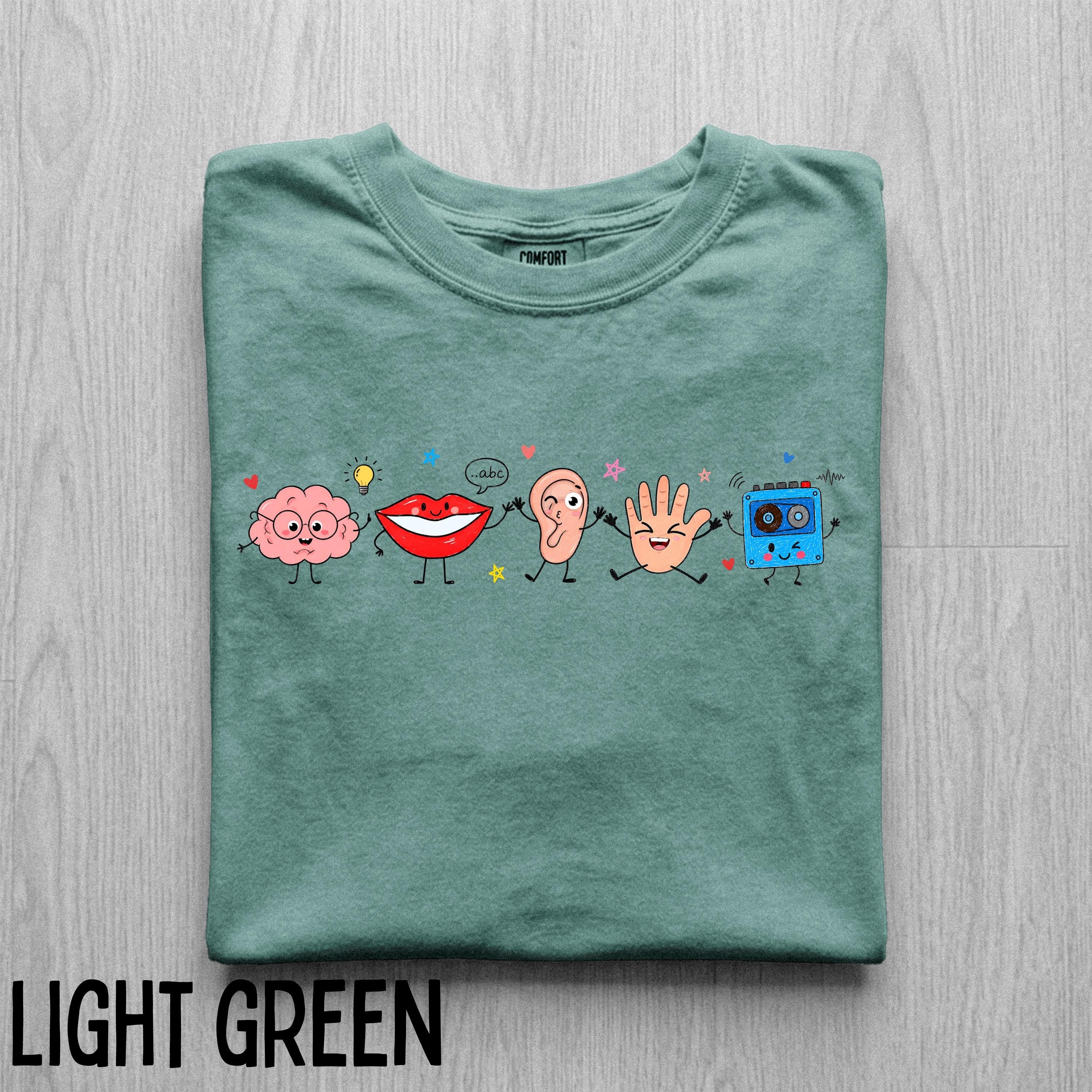 Comfort Colors SLP Doodle T-Shirt, Speech Therapy Gift, Soft-Washed Cotton Tee