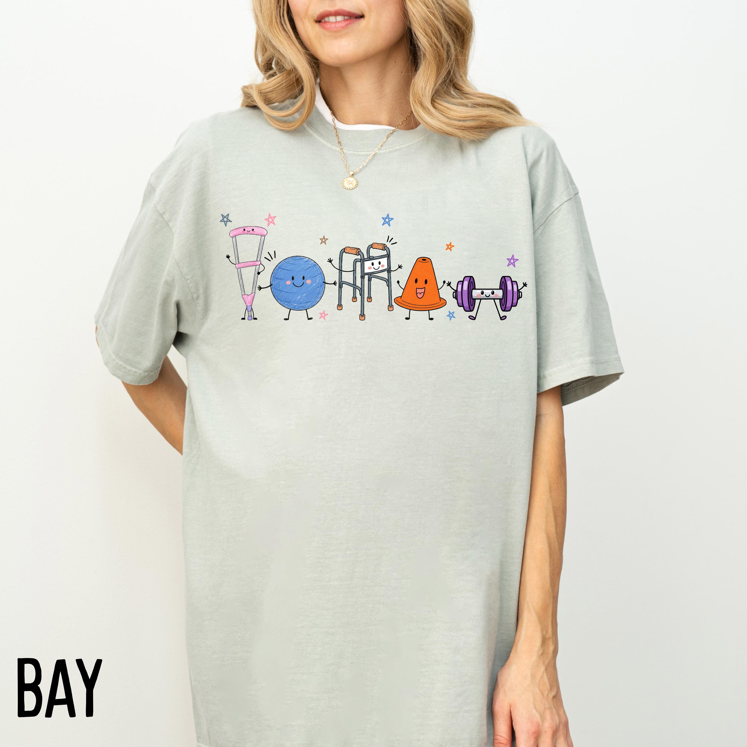 Comfort Colors Physical Therapy Doodle Shirt, PT Graduation Appreciation Gift