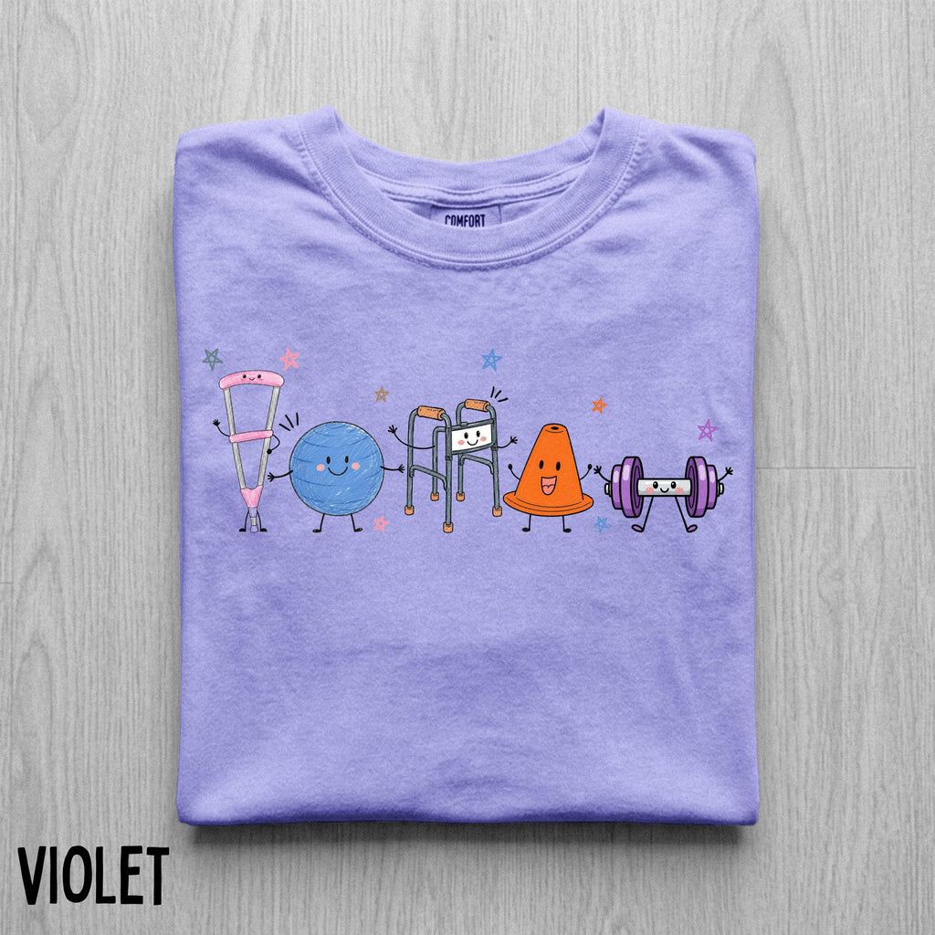 Comfort Colors Physical Therapy Doodle Shirt, PT Graduation Appreciation Gift