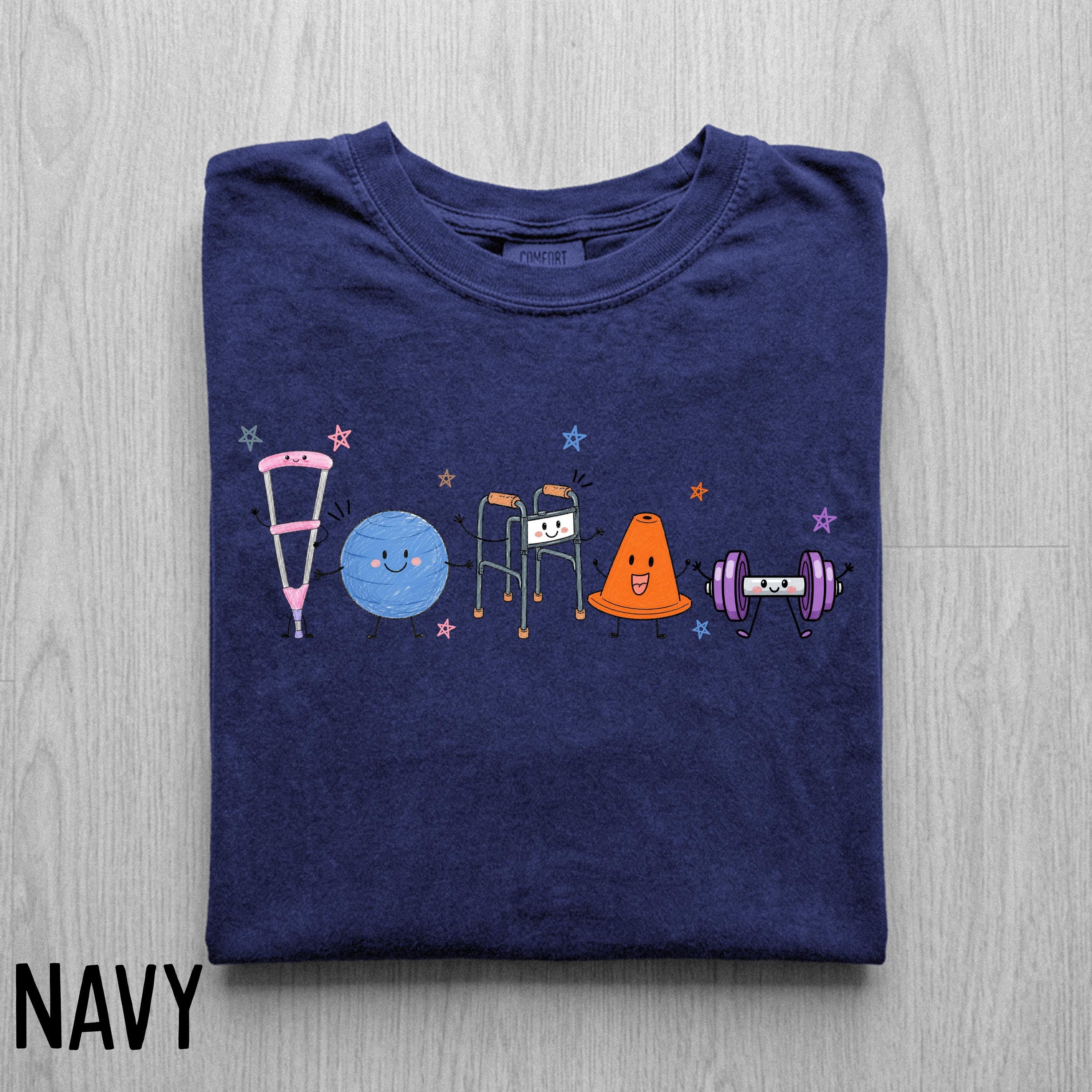 Comfort Colors Physical Therapy Doodle Shirt, PT Graduation Appreciation Gift